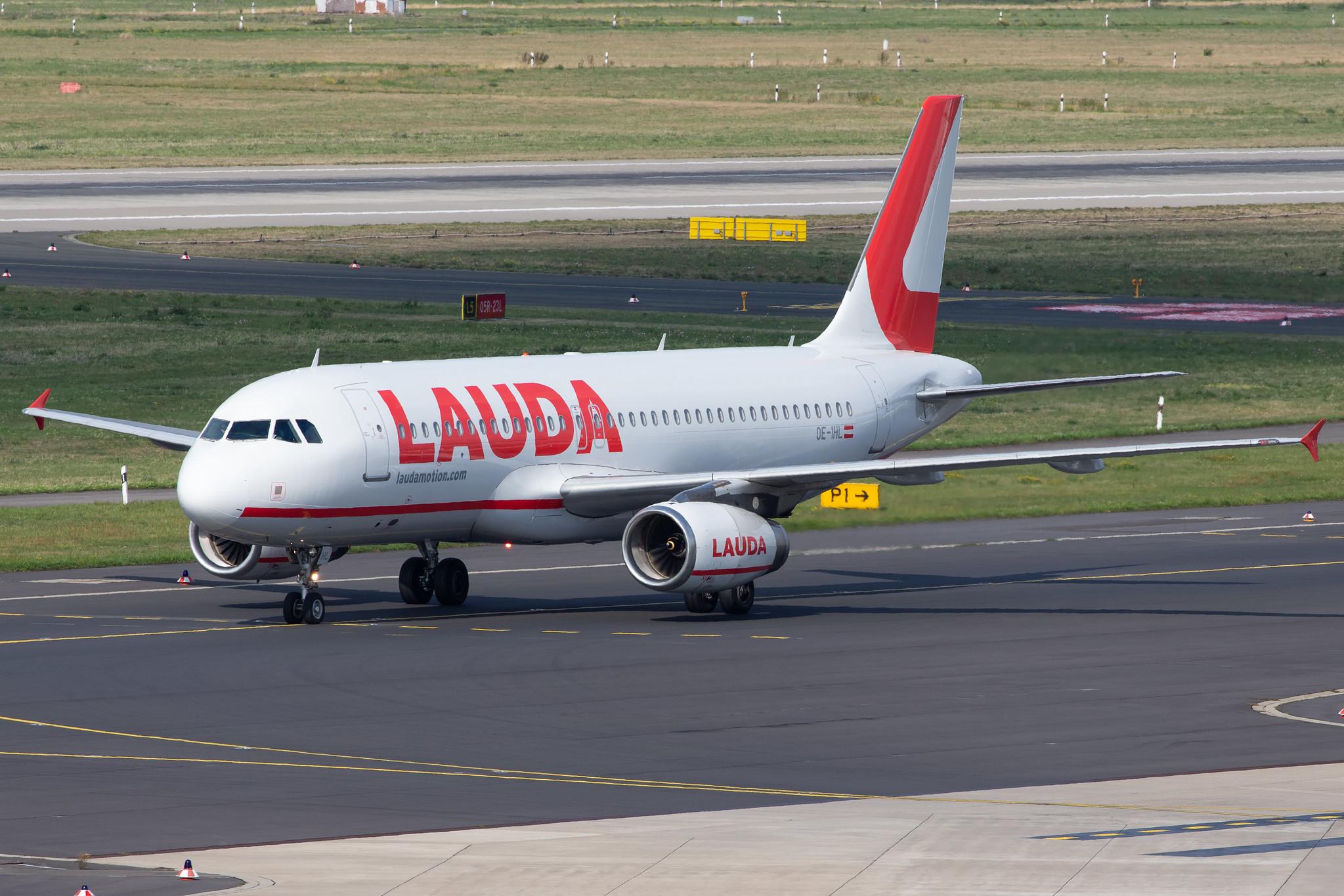Düsseldorf Airport: Laudamotion (OE / LDM) |  Airbus A320-232 A320 | OE-IHL | MSN 3105