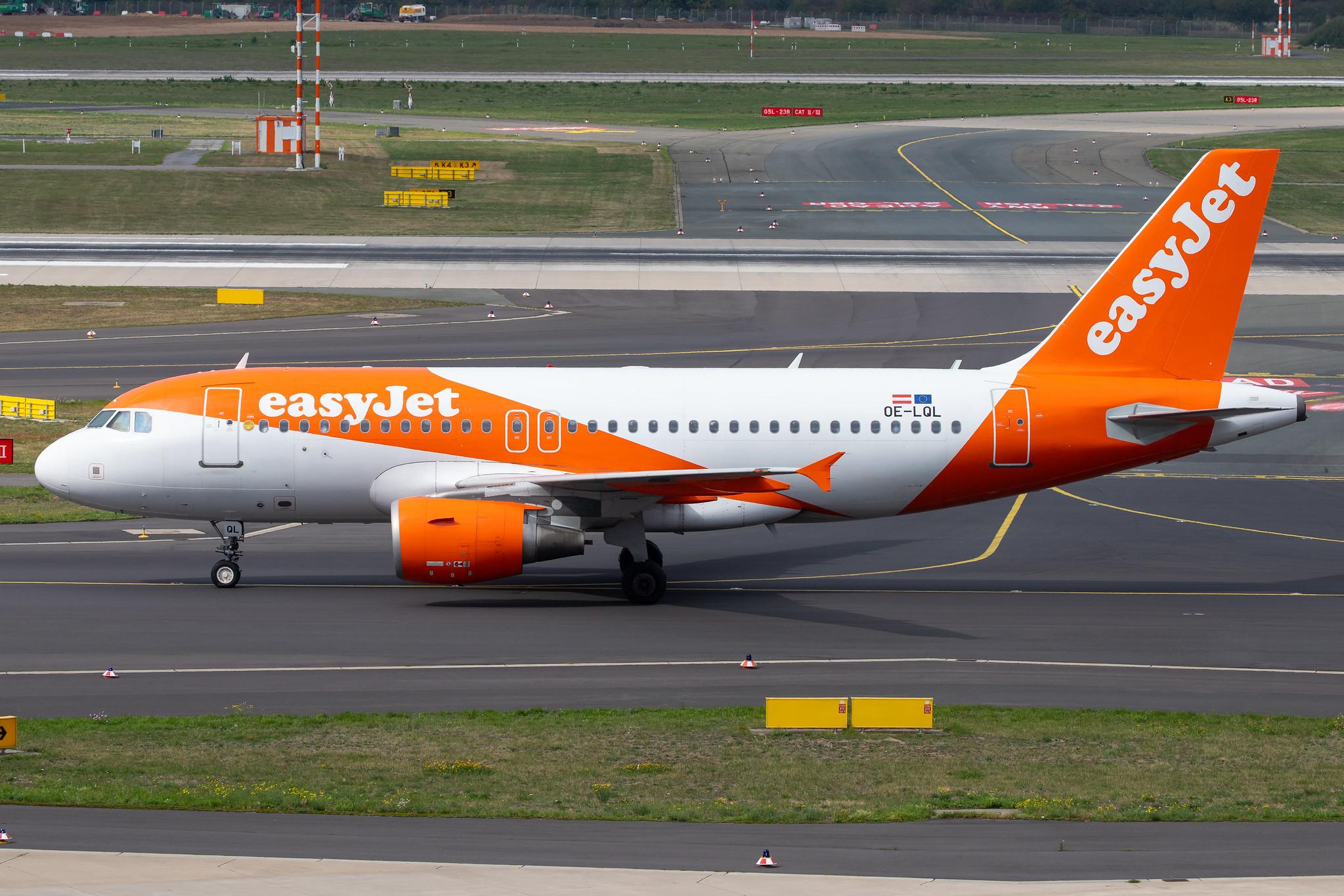 Düsseldorf Airport: easyJet (U2 / EZY) | Operator: easyJet Europe |  Airbus A319-111 A319 | OE-LQL | MSN 3774
