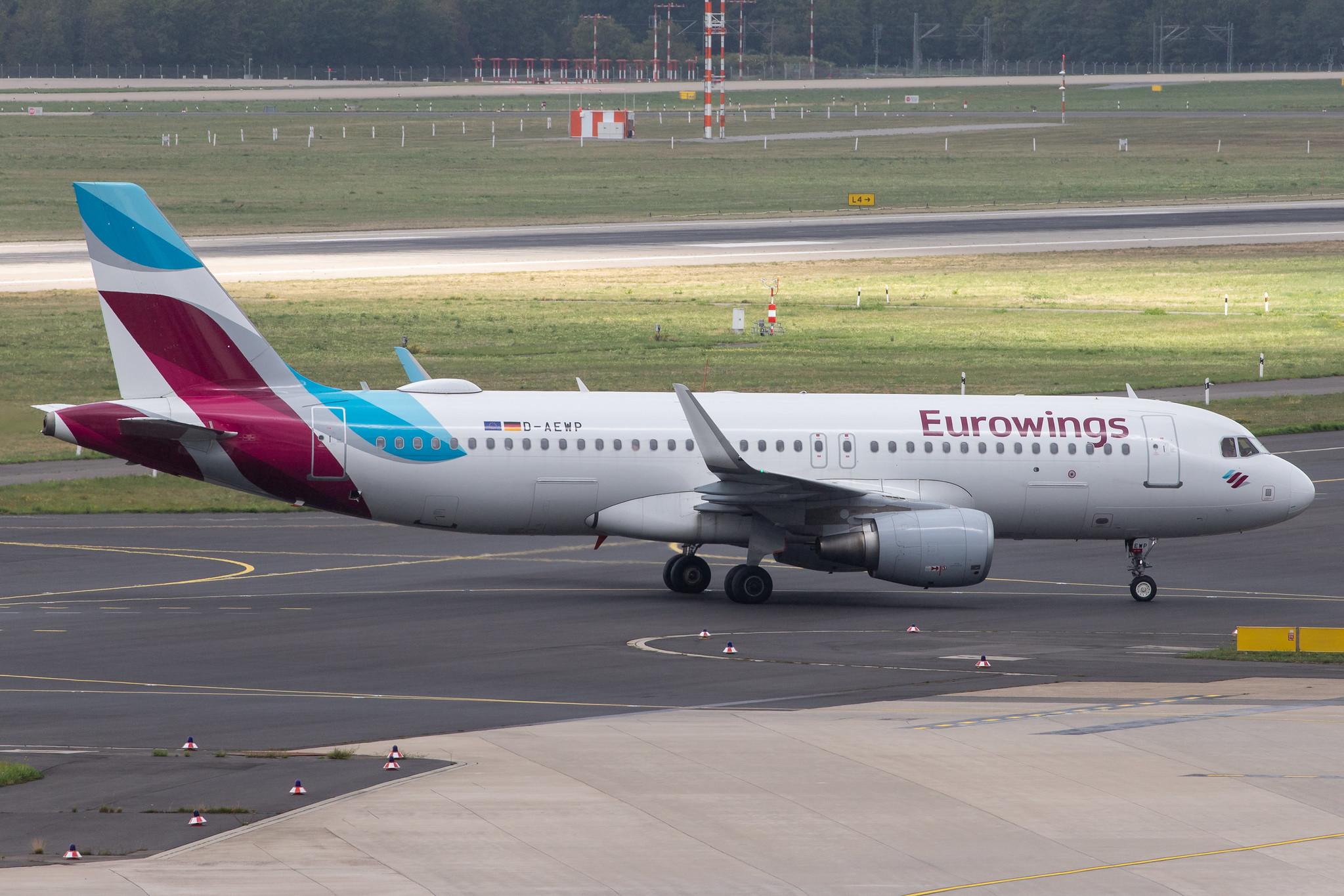 Düsseldorf Airport: Eurowings (EW / EWG) |  Airbus A320-214 A320 | D-AEWP | MSN 7377