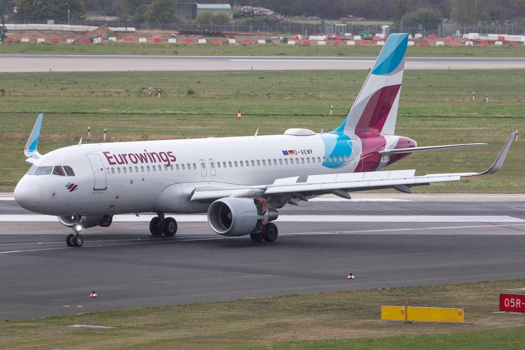 Düsseldorf Airport: Eurowings (EW / EWG) |  Airbus A320-214 A320 | D-AEWP | MSN 7377