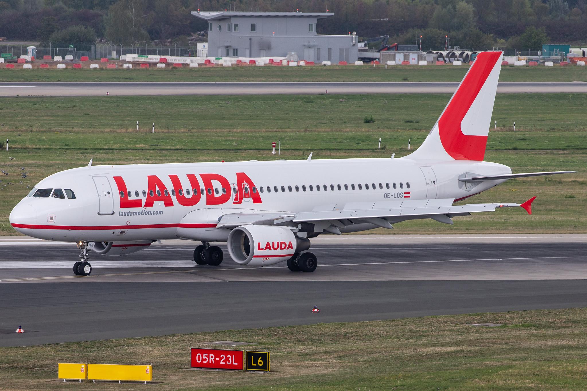 Düsseldorf Airport: Laudamotion (OE / LDM) |  Airbus A320-214 A320 | OE-LOS | MSN 3153