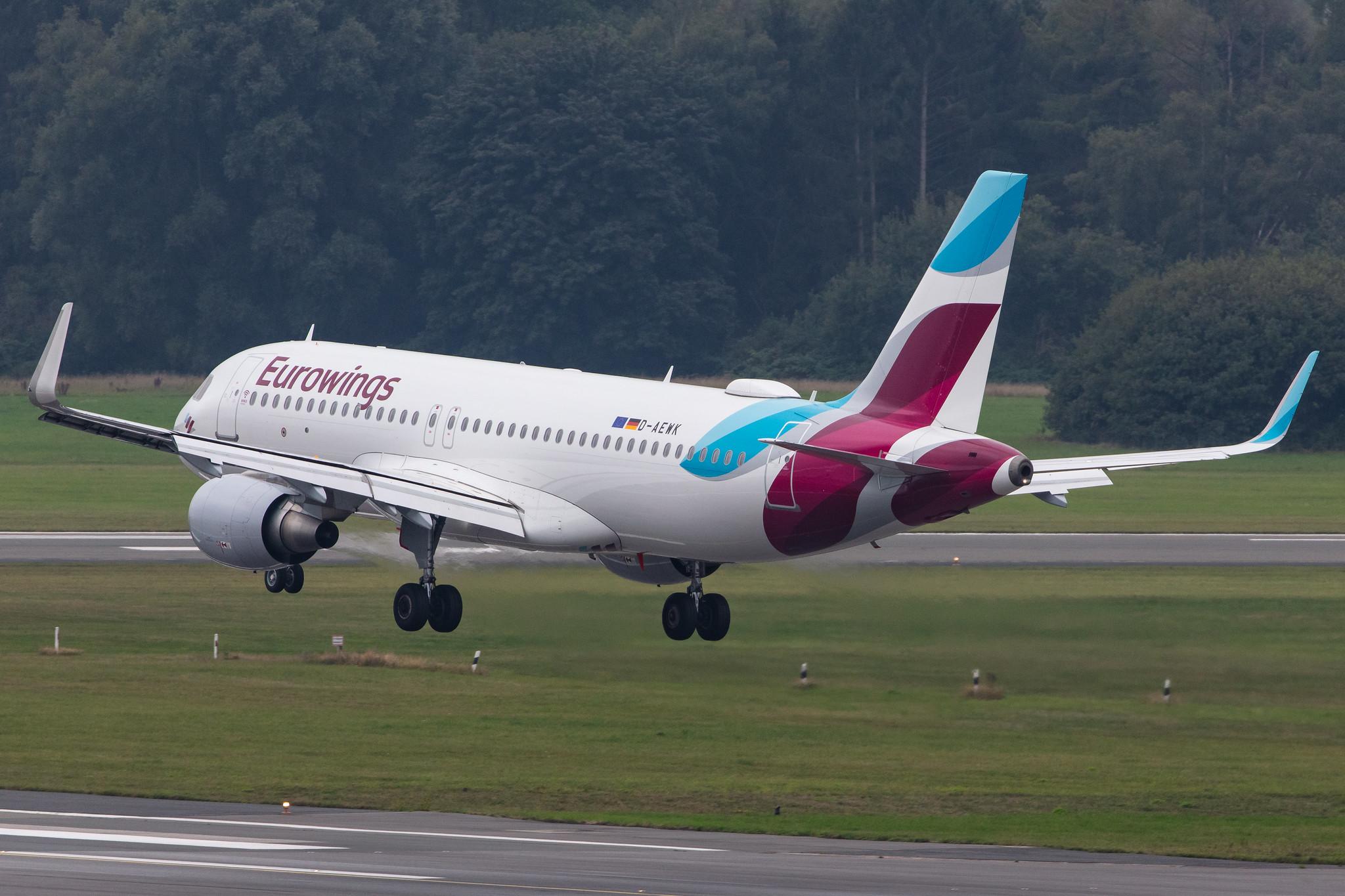 Hamburg Airport: Eurowings (EW / EWG) |  Airbus A320-214 A320 | D-AEWK | MSN 7261