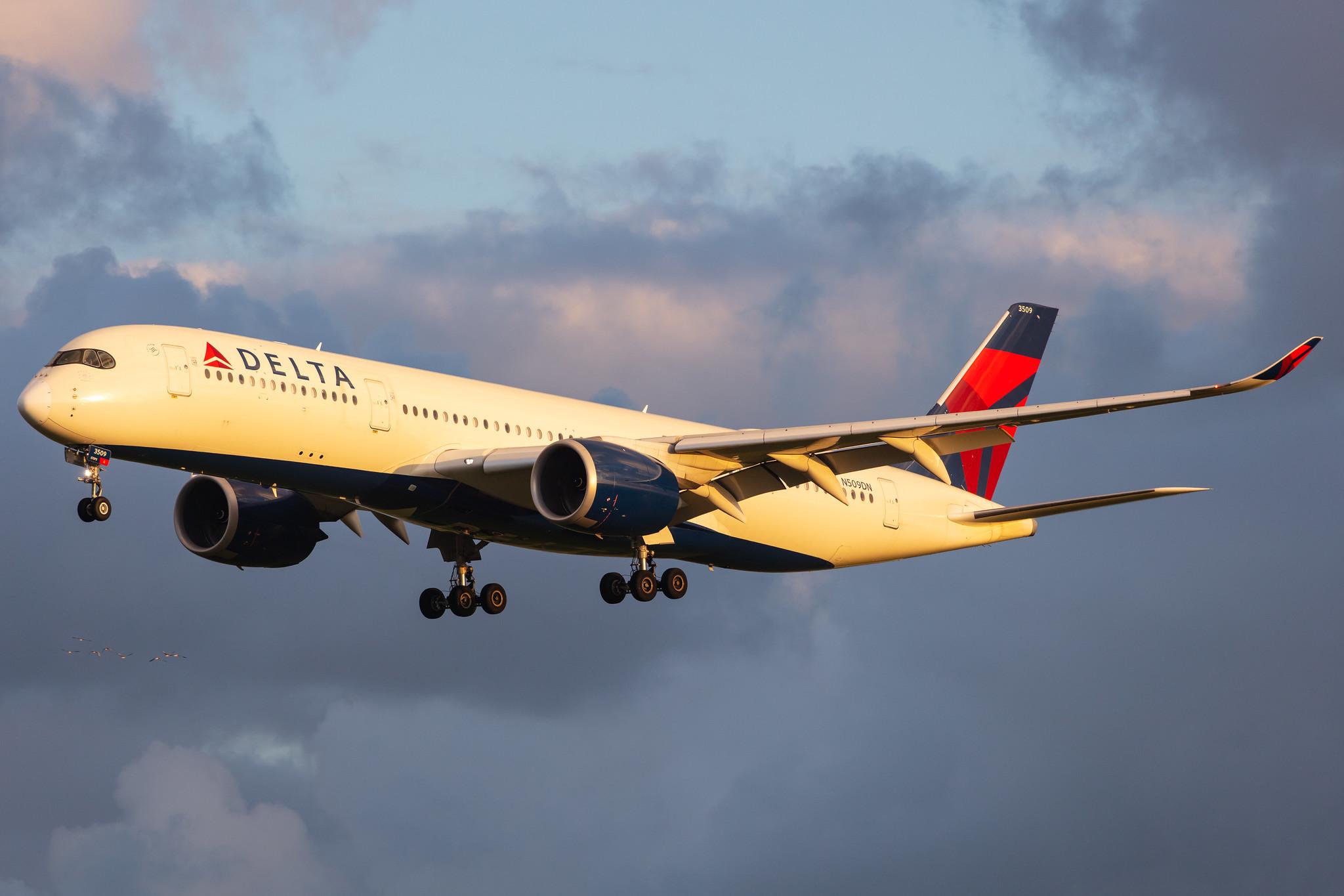 Amsterdam Airport Schiphol: Delta Air Lines (DL / DAL) |  Airbus A350-941 A359 | N509DN | MSN 199
