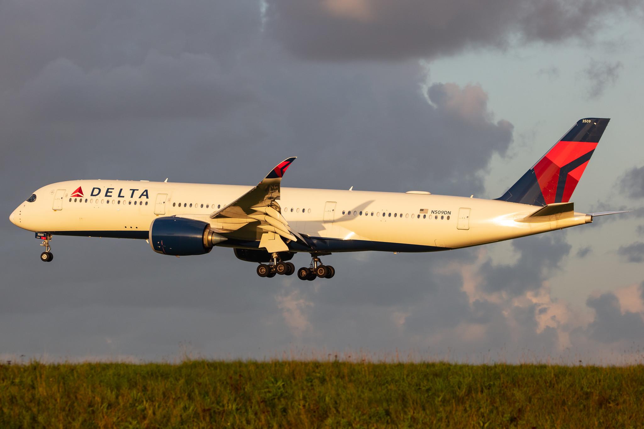 Amsterdam Airport Schiphol: Delta Air Lines (DL / DAL) |  Airbus A350-941 A359 | N509DN | MSN 199