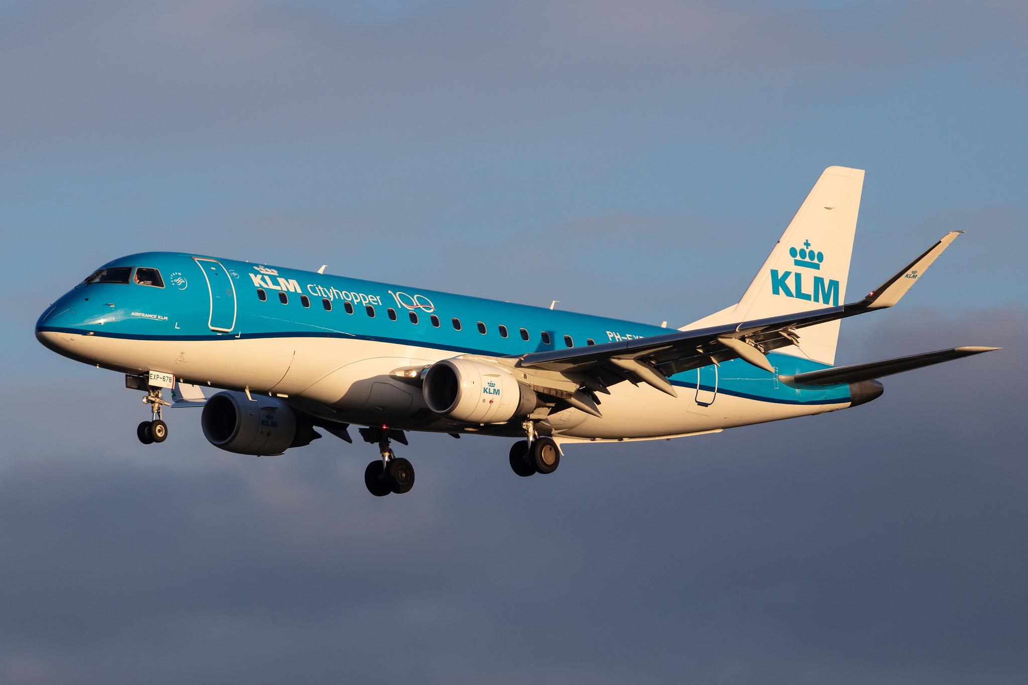 Amsterdam Airport Schiphol: KLM (KL / KLM) | Operator: KLM Cityhopper |  Embraer E175STD E75L | PH-EXP | MSN 17000678