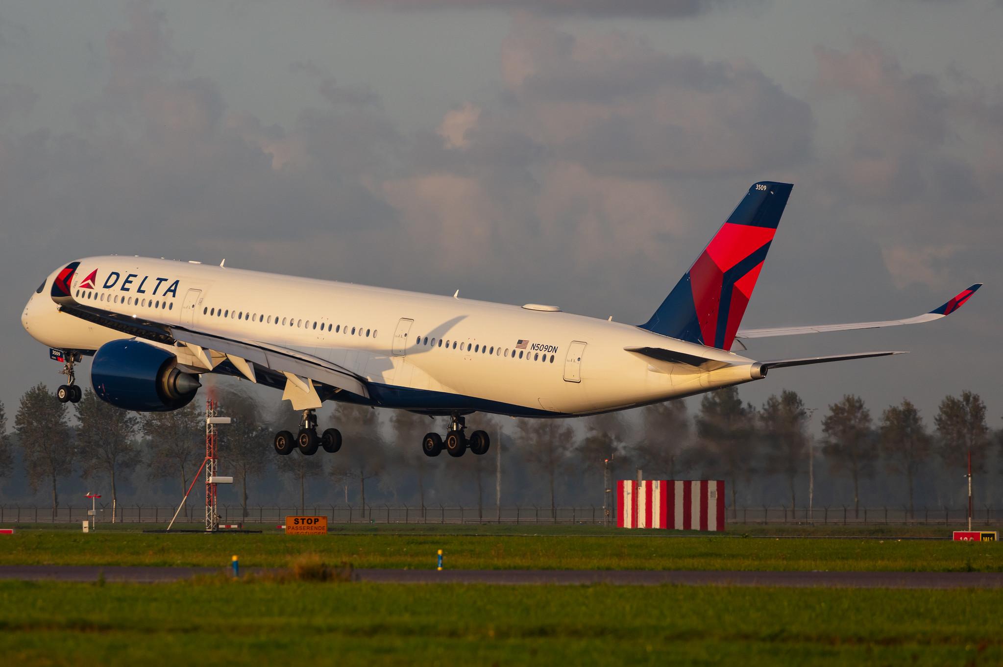 Amsterdam Airport Schiphol: Delta Air Lines (DL / DAL) |  Airbus A350-941 A359 | N509DN | MSN 199