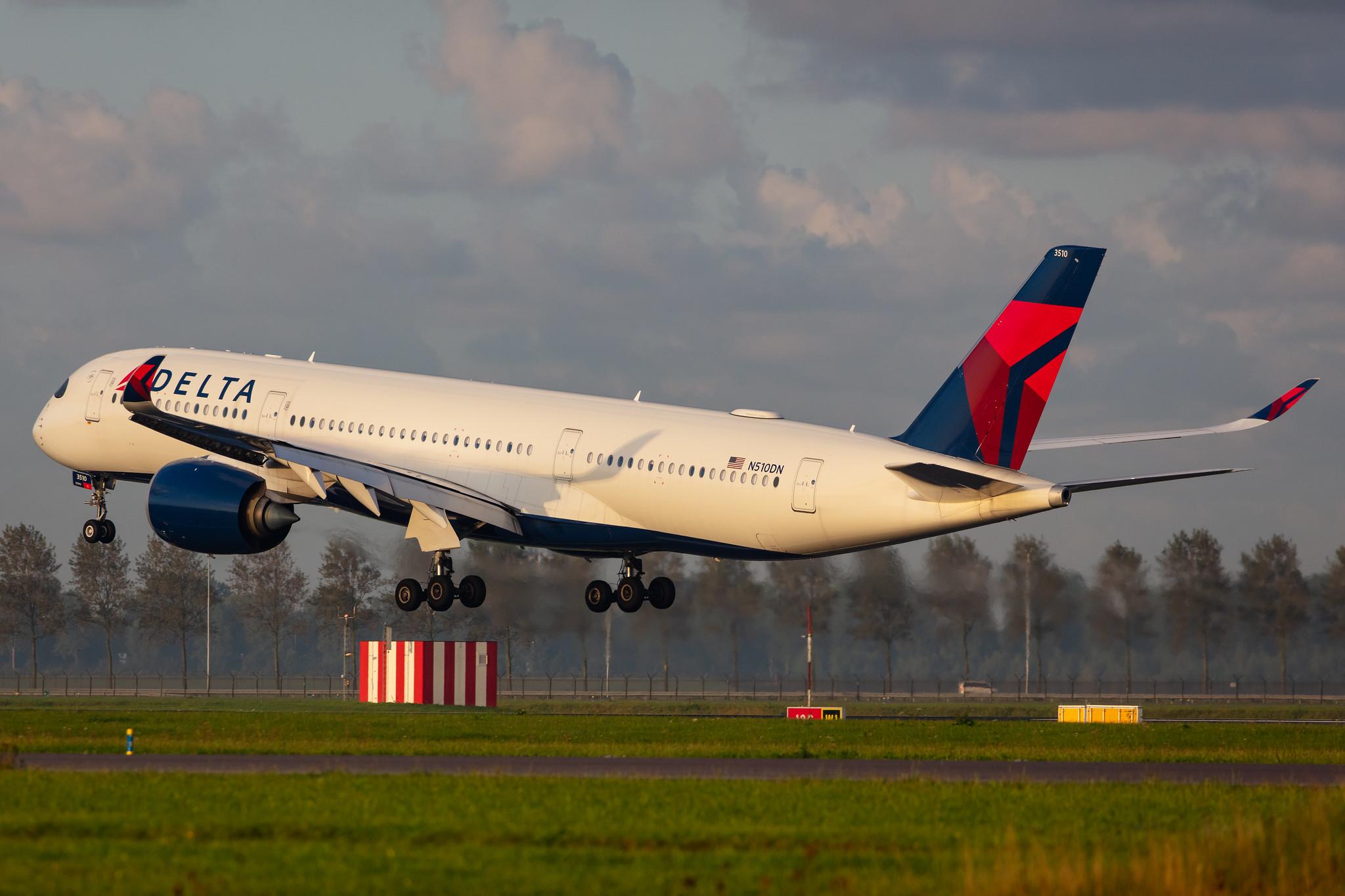 Amsterdam Airport Schiphol: Delta Air Lines (DL / DAL) |  Airbus A350-941 A359 | N510DN | MSN 204