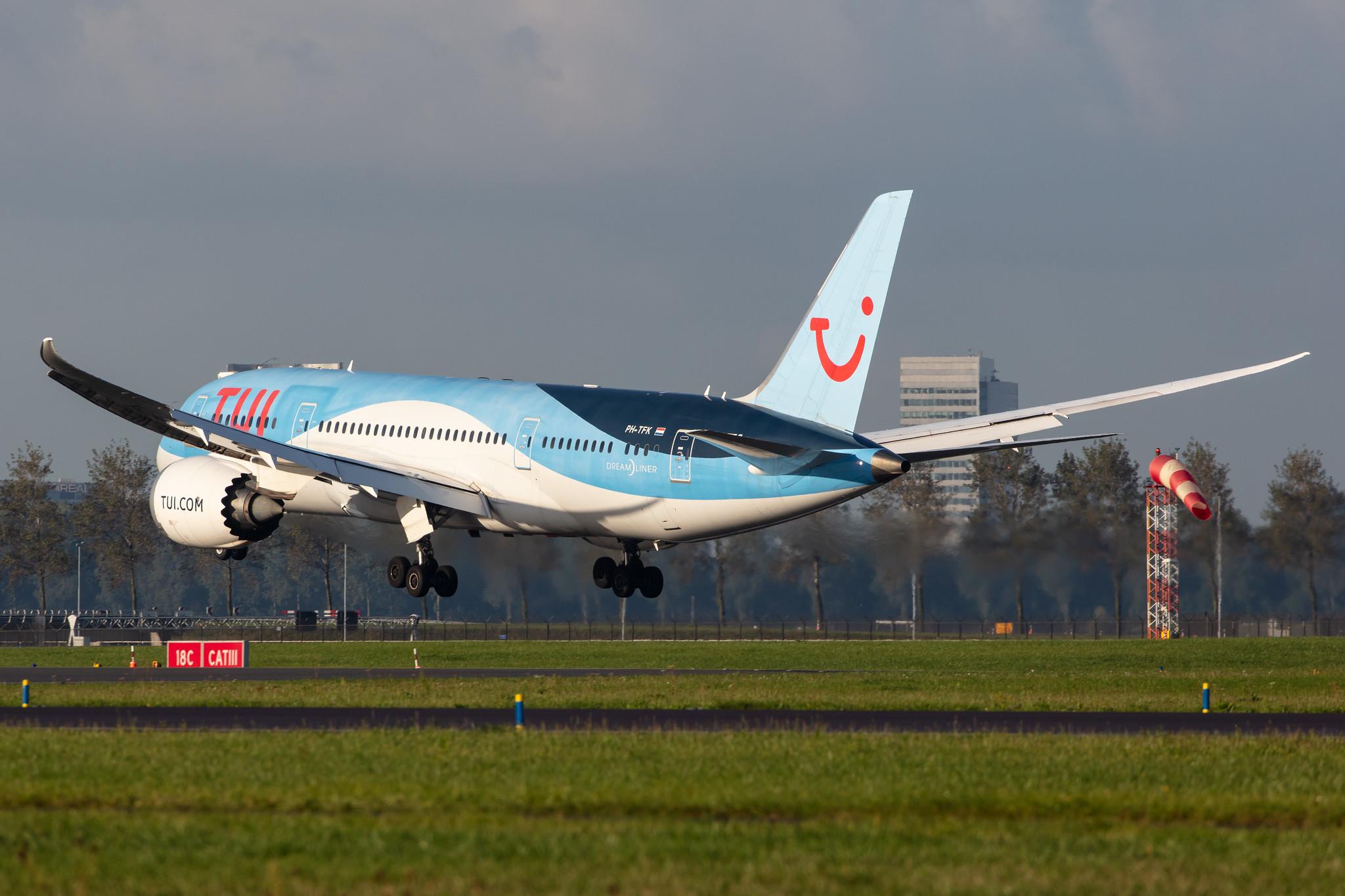Amsterdam Airport Schiphol: TUI (X3 / TUI) | Operator: TUI fly Netherlands |  Boeing 787-8 Dreamliner B788 | PH-TFK | MSN 36427
