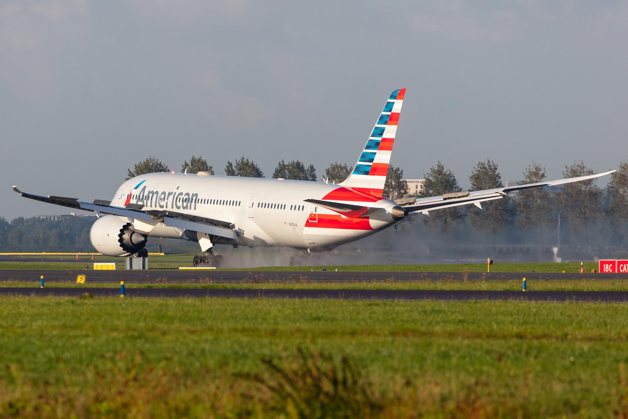 Amsterdam Airport Schiphol: American Airlines (AA / AAL) |  Boeing 787-8 Dreamliner B788 | N815AA | MSN 40633