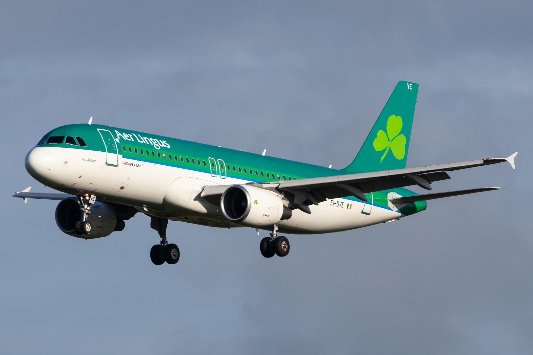 Amsterdam Airport Schiphol: Aer Lingus (EI / EIN) |  Airbus A320-214 A320 | EI-DVE | MSN 3129