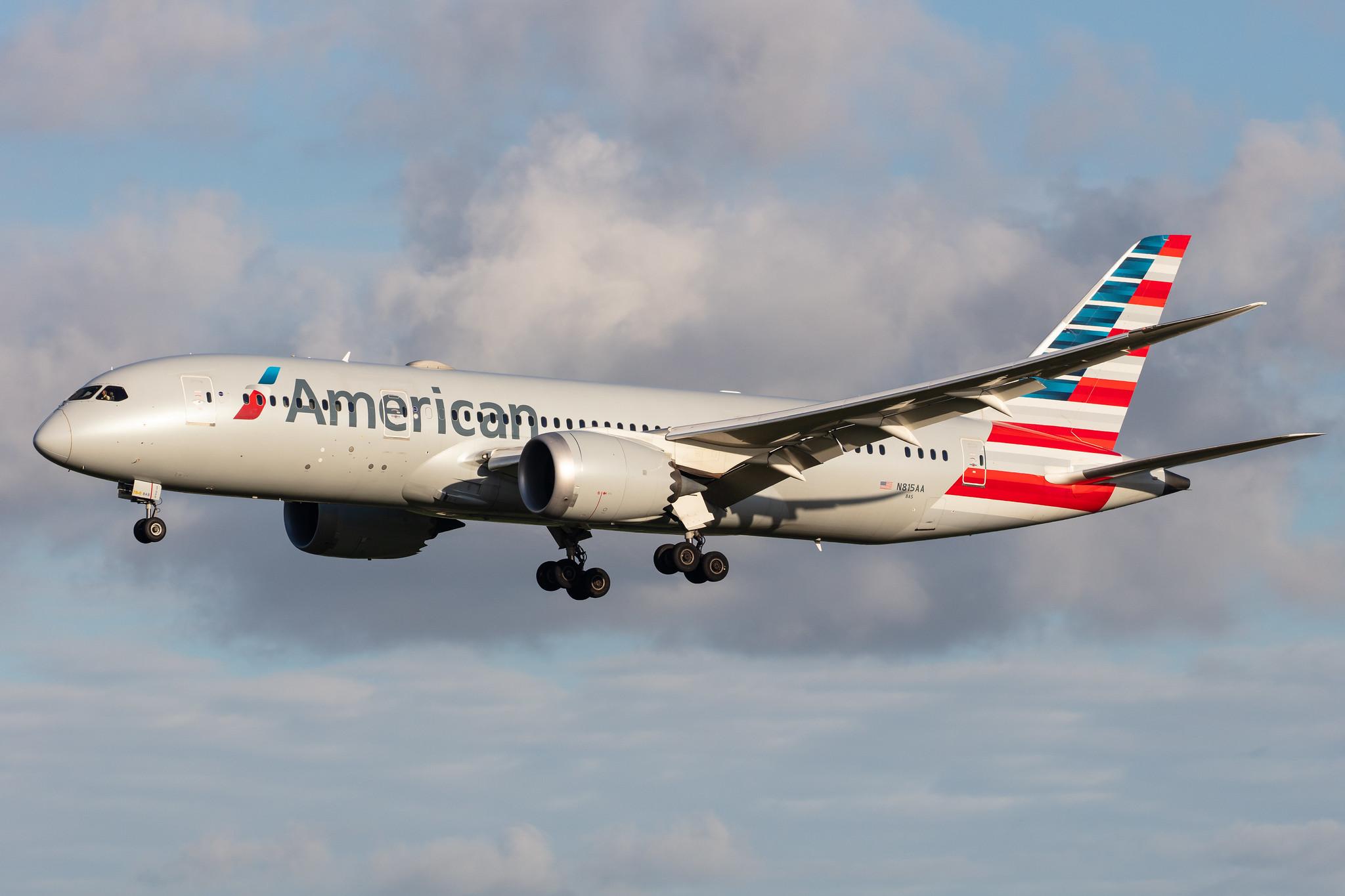 Amsterdam Airport Schiphol: American Airlines (AA / AAL) |  Boeing 787-8 Dreamliner B788 | N815AA | MSN 40633