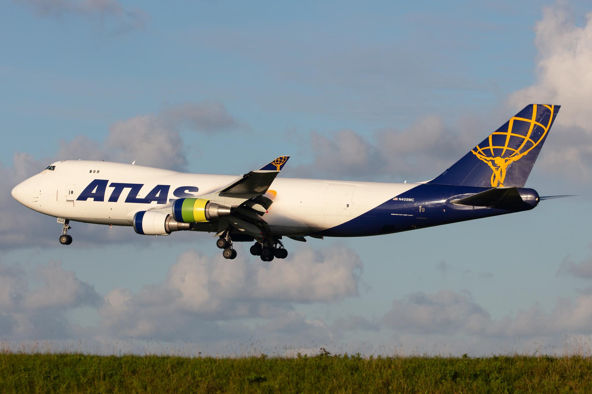 Amsterdam Airport Schiphol: Atlas Air (5Y / GTI) |  Boeing 747-47U(F) B744 | N408MC | MSN 29261