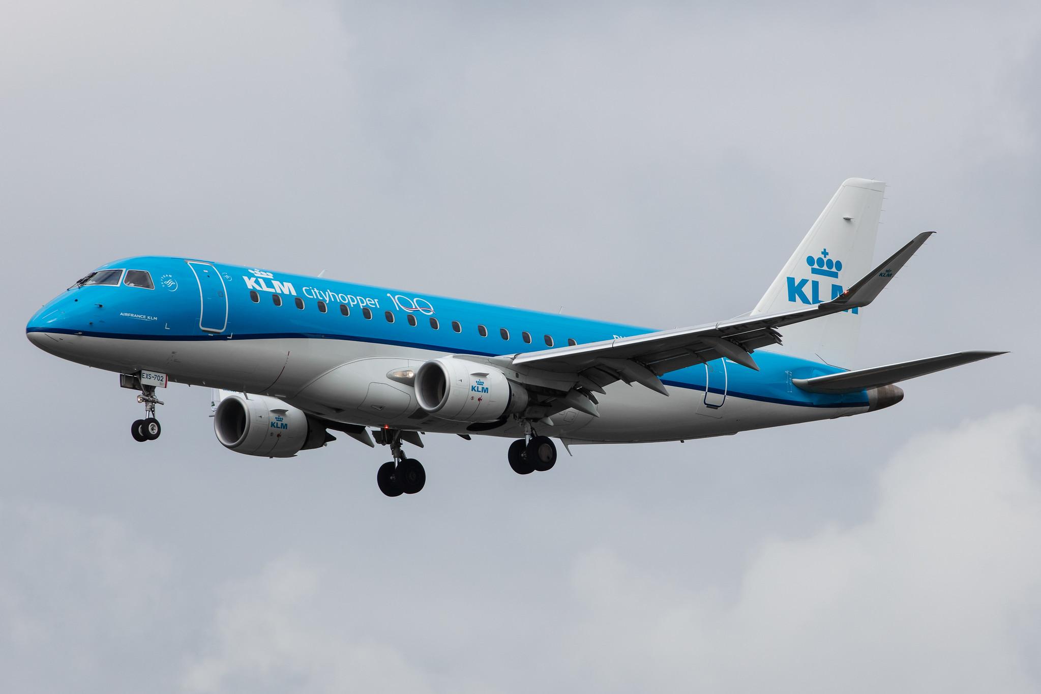 Amsterdam Airport Schiphol: KLM (KL / KLM) | Operator: KLM Cityhopper |  Embraer E175STD E75L | PH-EXS | MSN 17000702