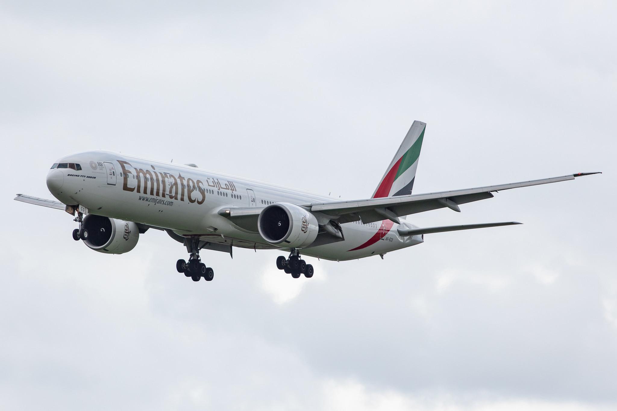 Amsterdam Airport Schiphol: Emirates (EK / UAE) |  Boeing 777-36N(ER) B77W | A6-ECO | MSN 37706