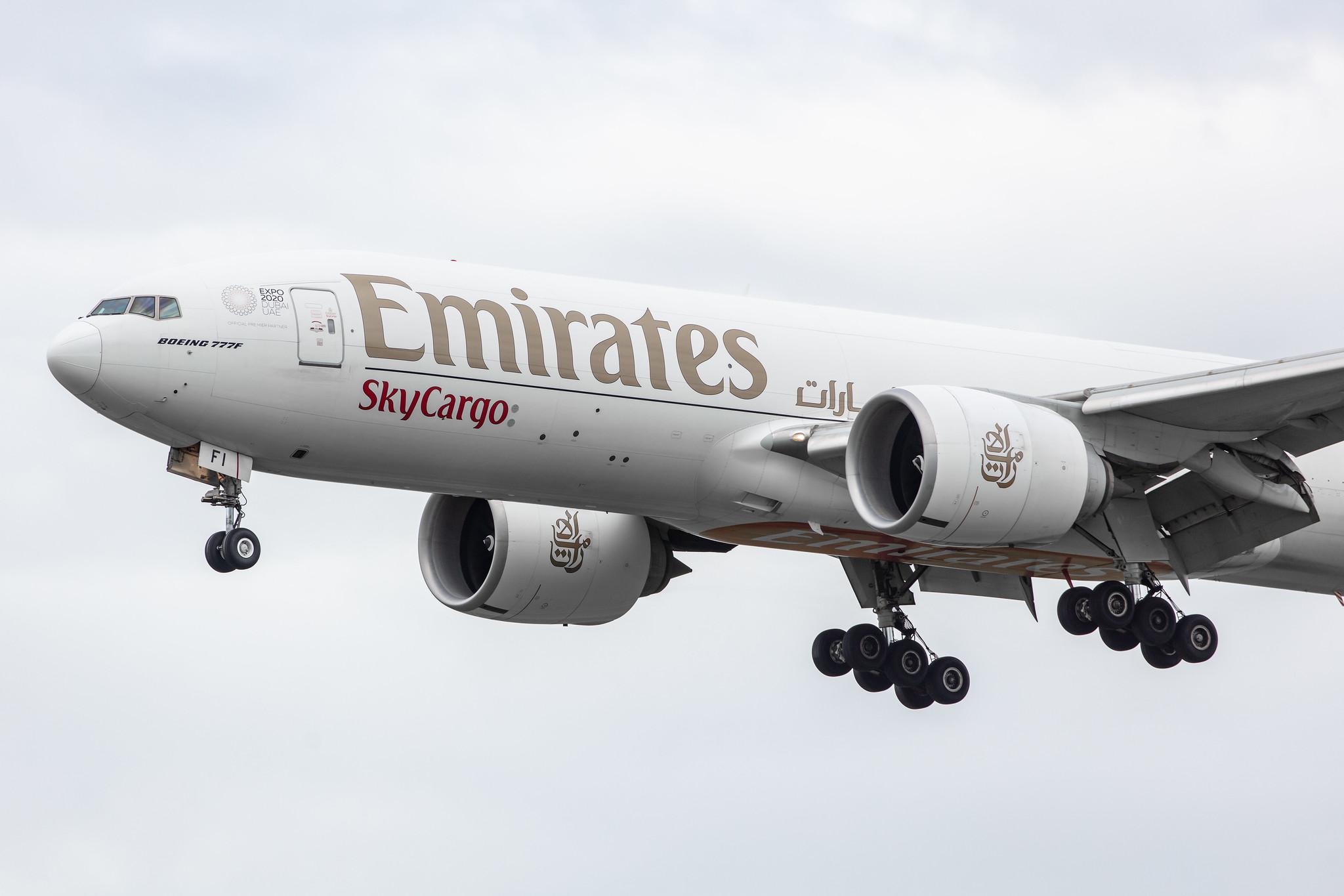 Amsterdam Airport Schiphol: Emirates SkyCargo (EK / UAE) | Operator: Emirates |  Boeing 777-F1H B77L | A6-EFI | MSN 35609