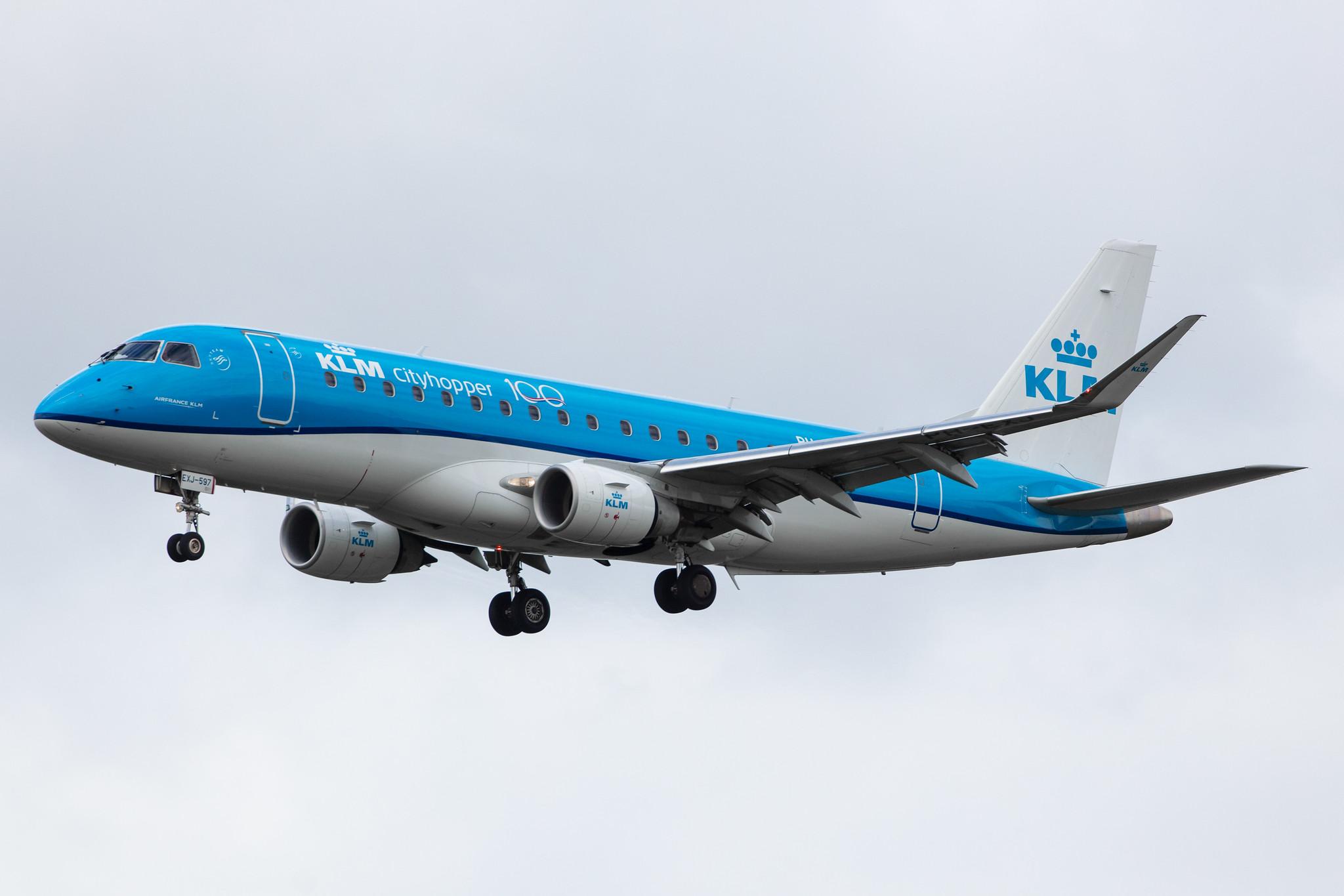 Amsterdam Airport Schiphol: KLM (KL / KLM) | Operator: KLM Cityhopper |  Embraer E175STD E75L | PH-EXJ | MSN 17000597