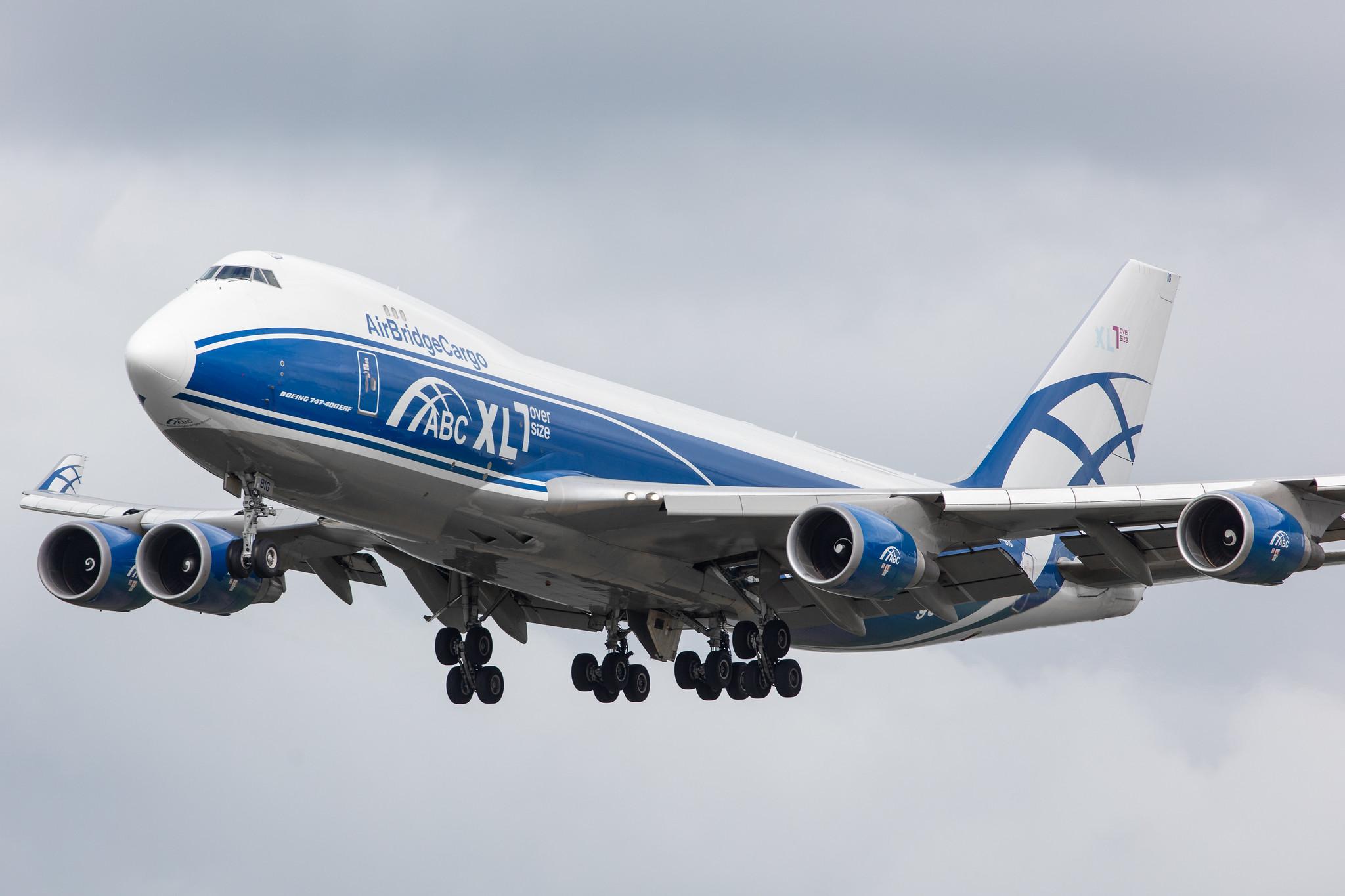 Amsterdam Airport Schiphol: AirBridgeCargo (RU / ABW) | Operator: AirBridgeCargo Airlines |  Boeing 747-46NF(ER) B744 | VP-BIG | MSN 35420