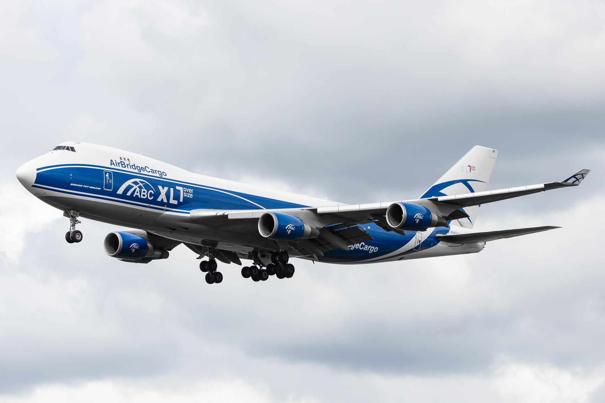Amsterdam Airport Schiphol: AirBridgeCargo (RU / ABW) | Operator: AirBridgeCargo Airlines |  Boeing 747-46NF(ER) B744 | VP-BIG | MSN 35420