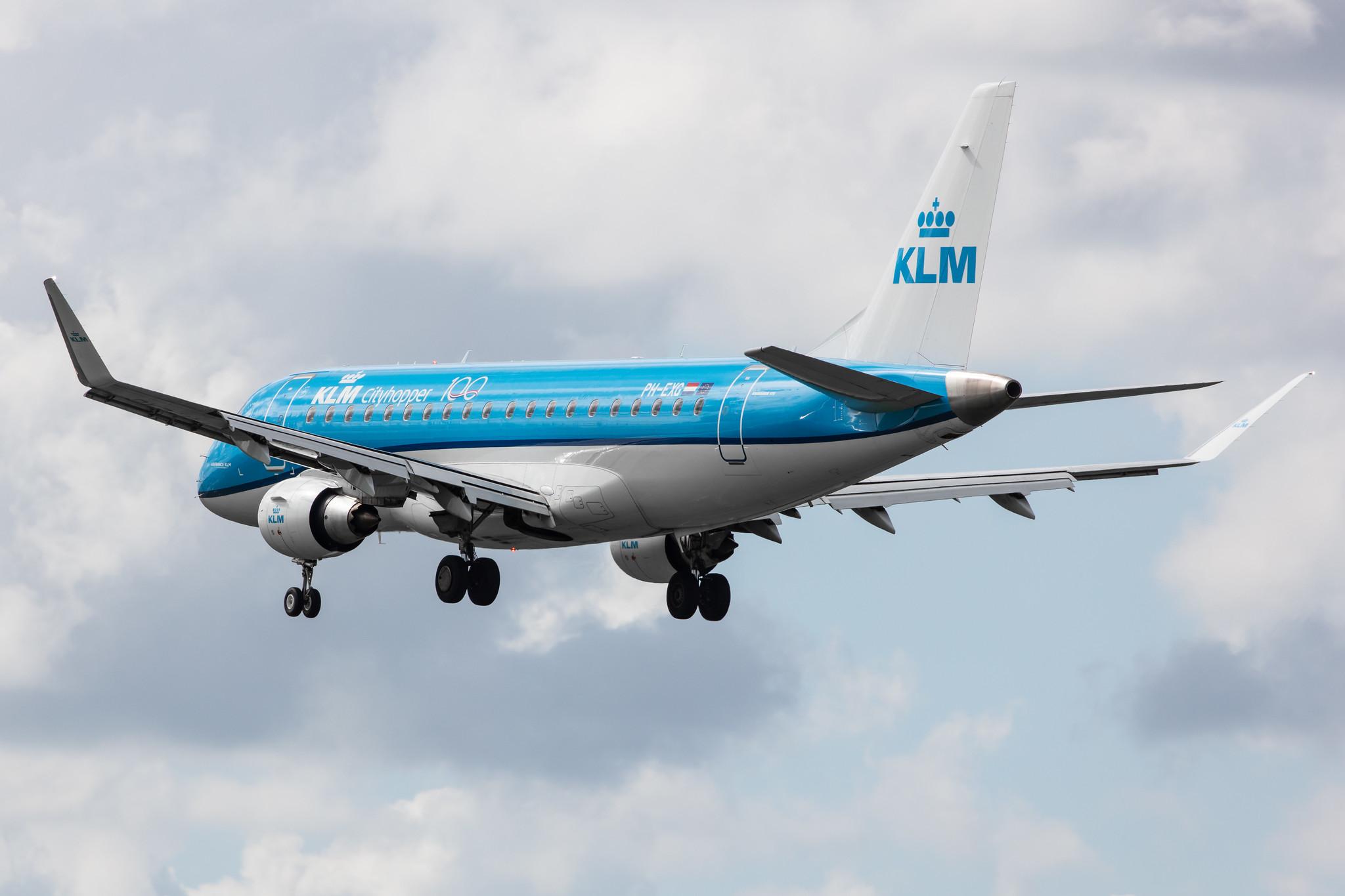 Amsterdam Airport Schiphol: KLM (KL / KLM) | Operator: KLM Cityhopper |  Embraer E175STD E75L | PH-EXG | MSN 17000546