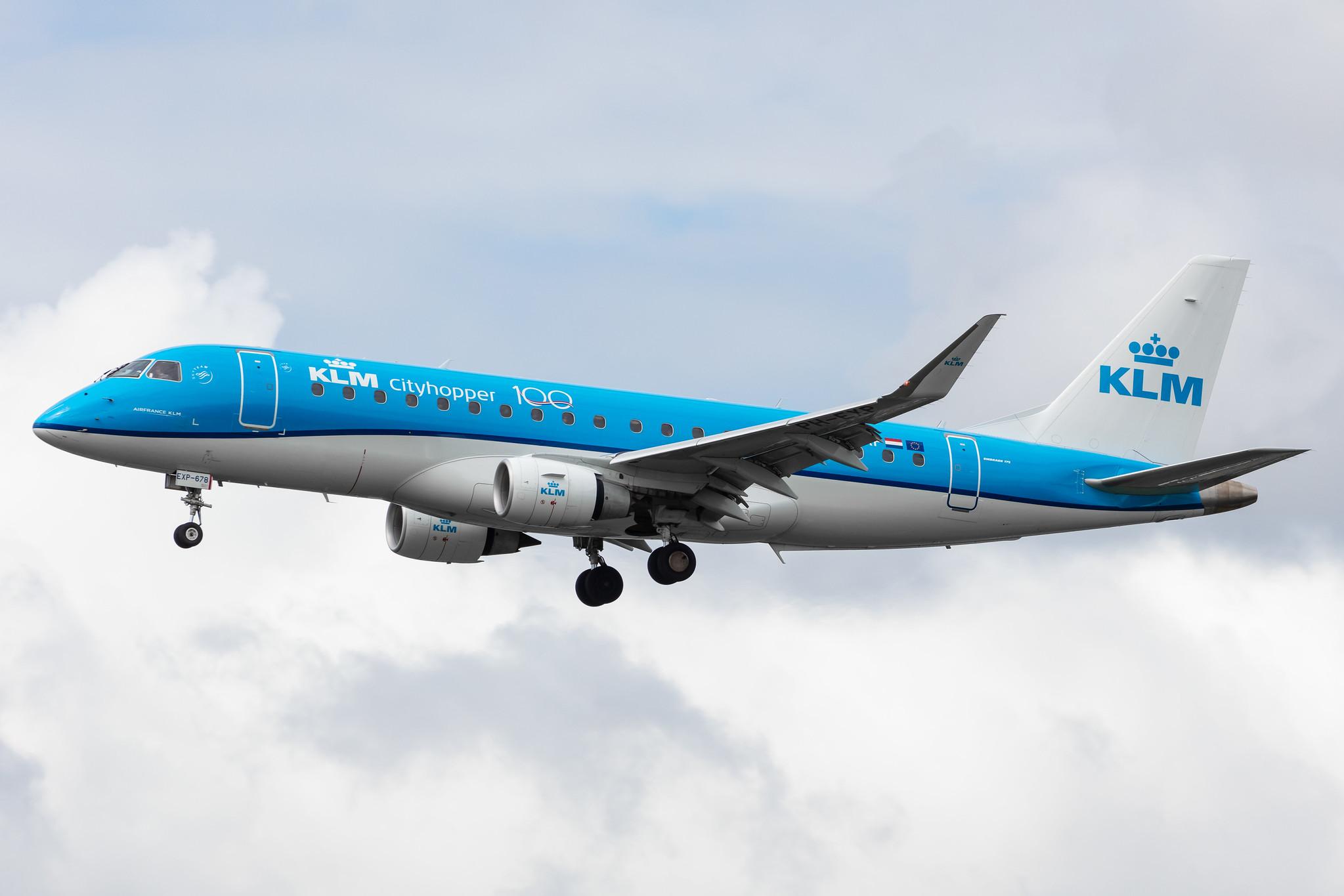 Amsterdam Airport Schiphol: KLM (KL / KLM) | Operator: KLM Cityhopper |  Embraer E175STD E75L | PH-EXP | MSN 17000678
