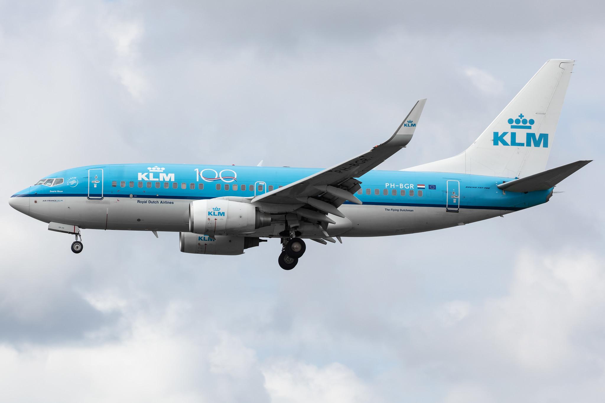 Amsterdam Airport Schiphol: KLM (KL / KLM) |  Boeing 737-7K2 B737 | PH-BGR | MSN 39446