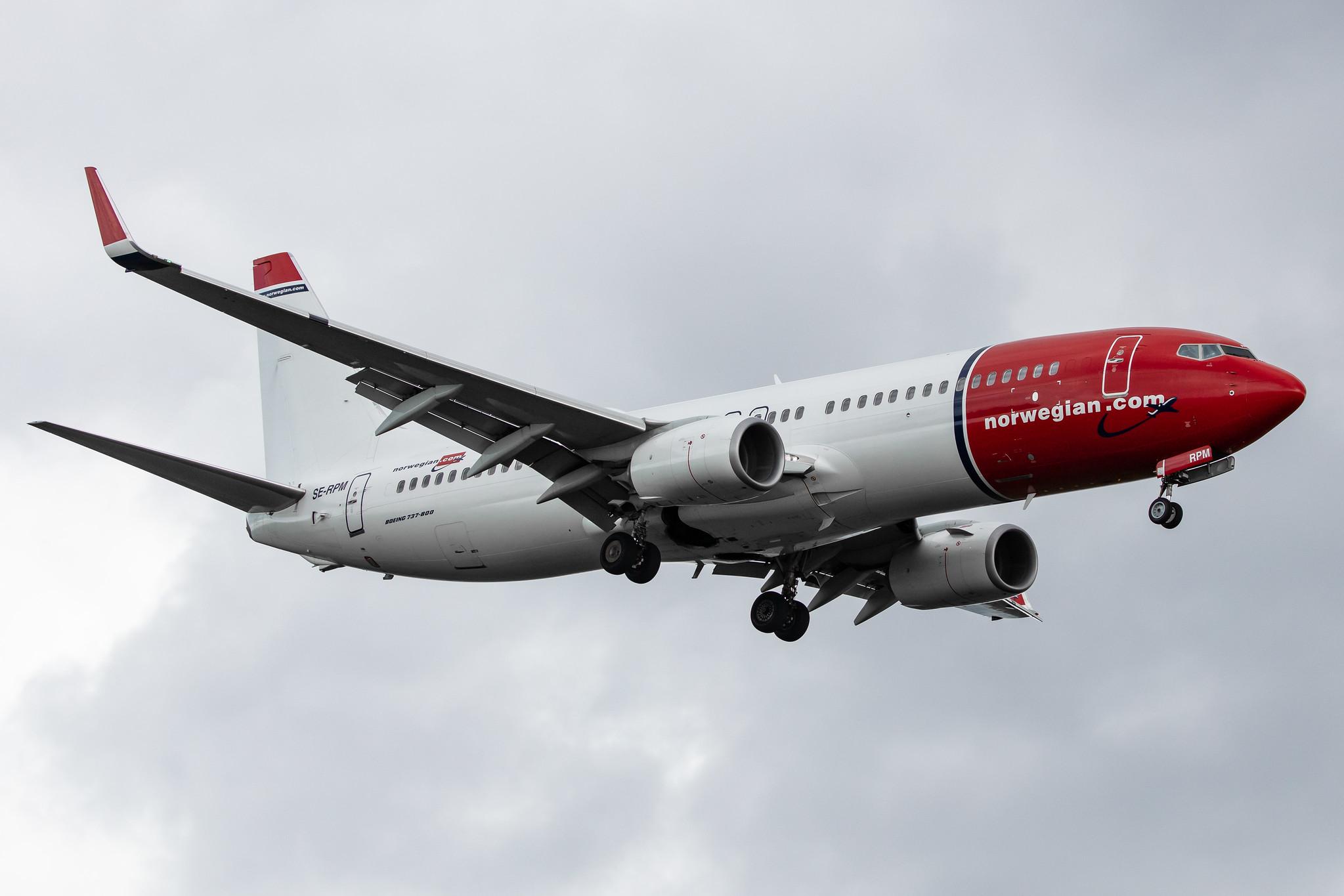 Amsterdam Airport Schiphol: Norwegian (DY / NAX) | Operator: Norwegian Air Sweden |  Boeing 737-8JP B738 | SE-RPM | MSN 42273