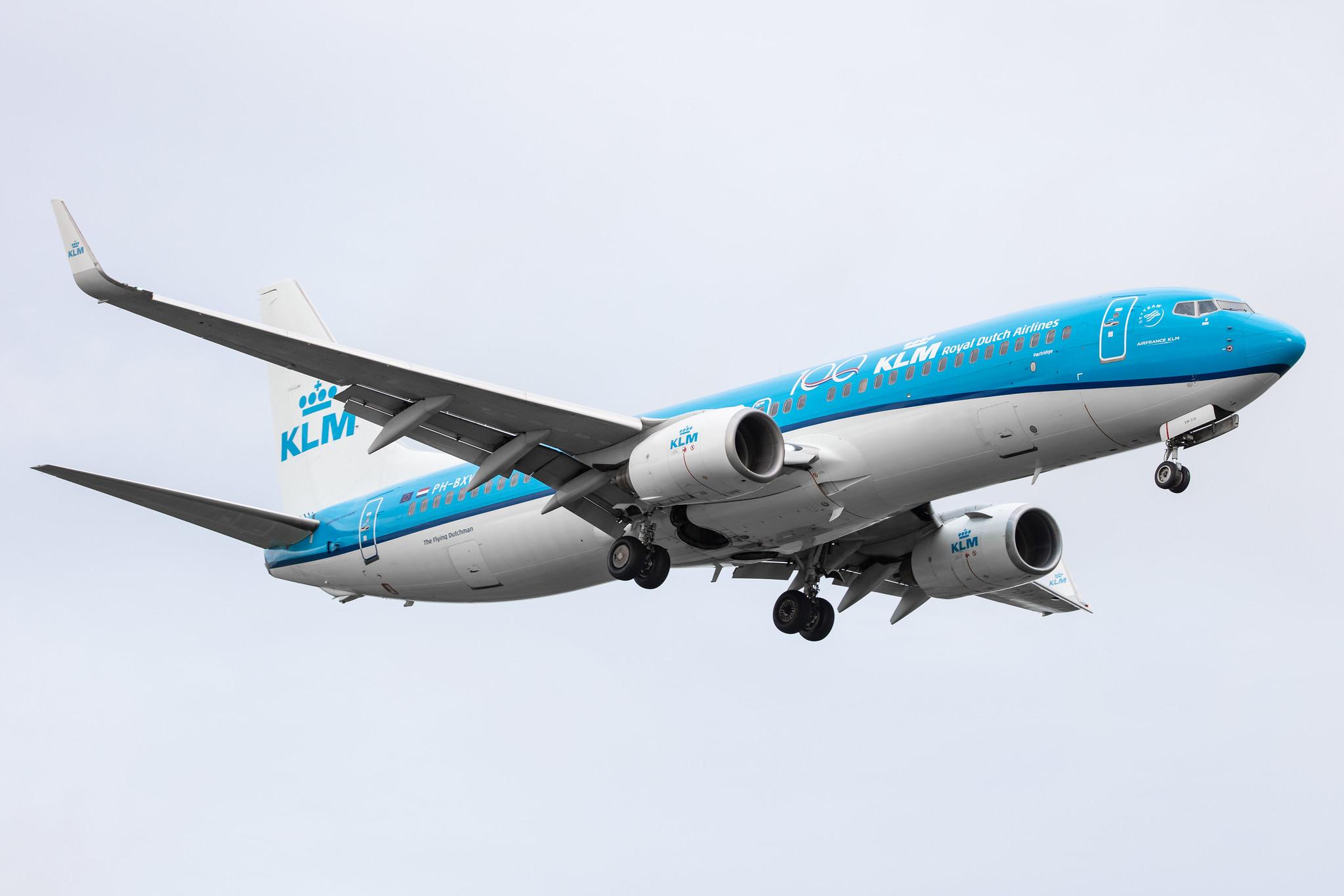 Amsterdam Airport Schiphol: KLM (KL / KLM) |  Boeing 737-8K2 B738 | PH-BXW | MSN 30360