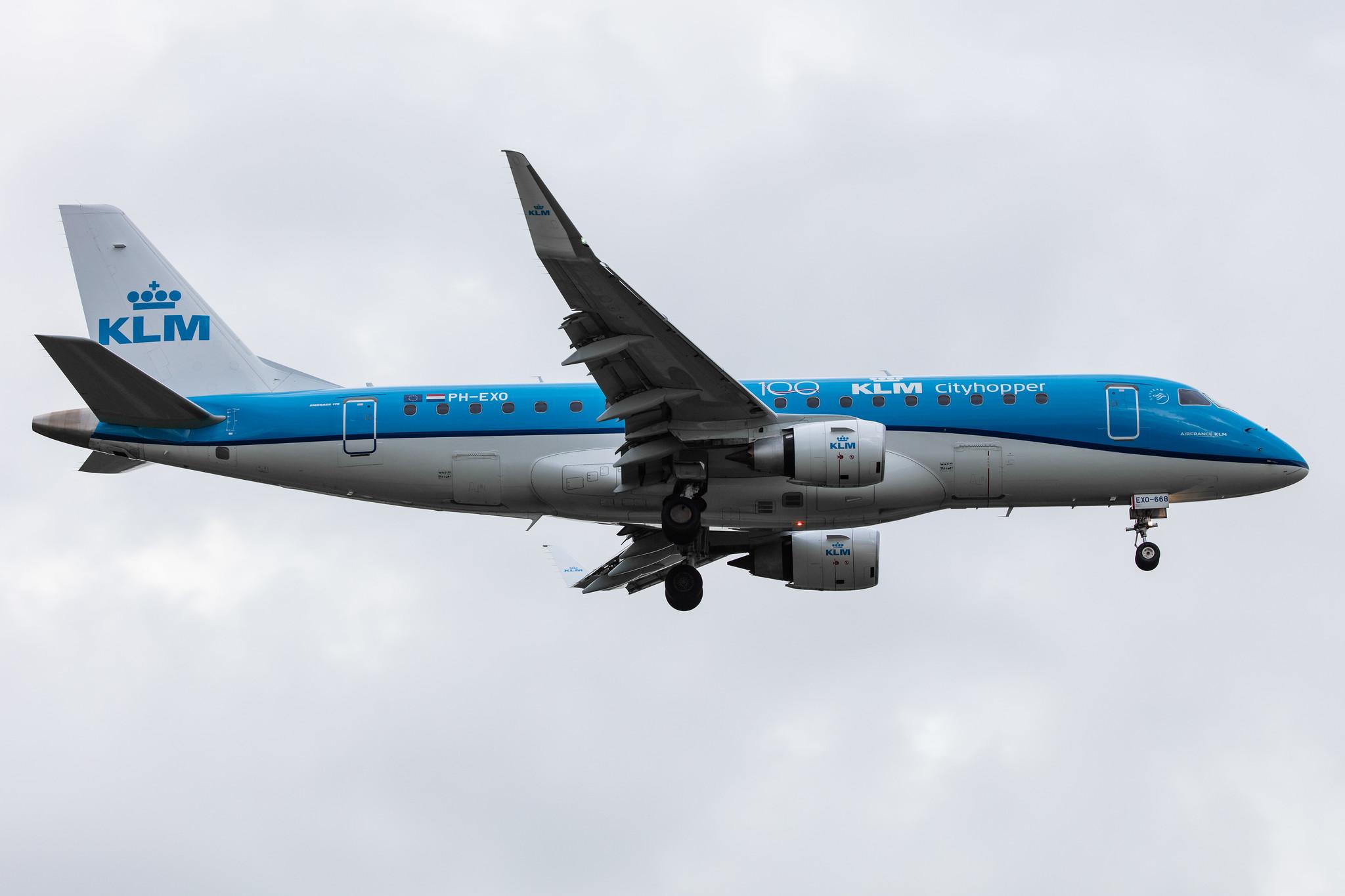 Amsterdam Airport Schiphol: KLM (KL / KLM) | Operator: KLM Cityhopper |  Embraer E175STD E75L | PH-EXO | MSN 17000668