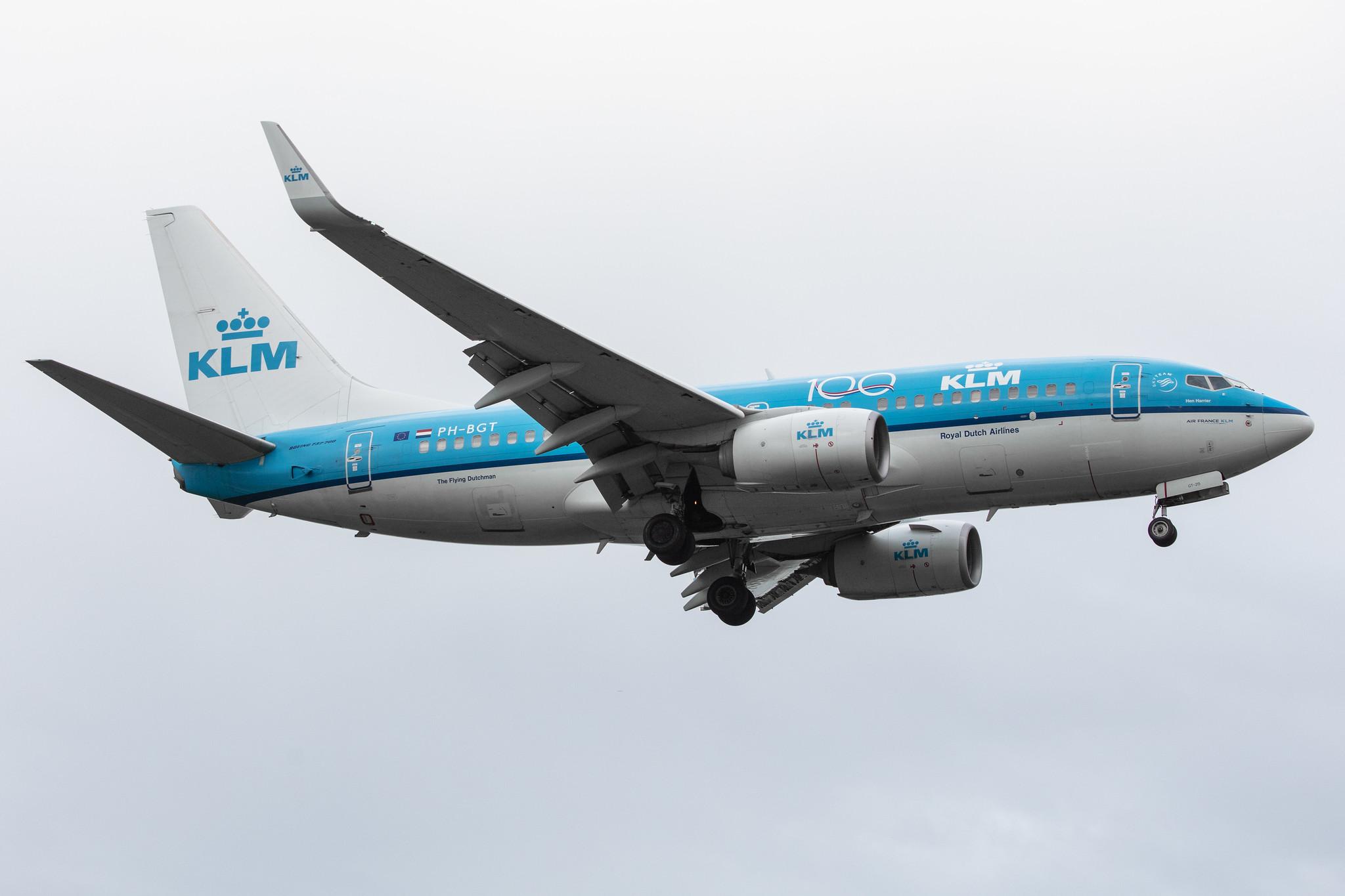 Amsterdam Airport Schiphol: KLM (KL / KLM) |  Boeing 737-7K2 B737 | PH-BGT | MSN 38634