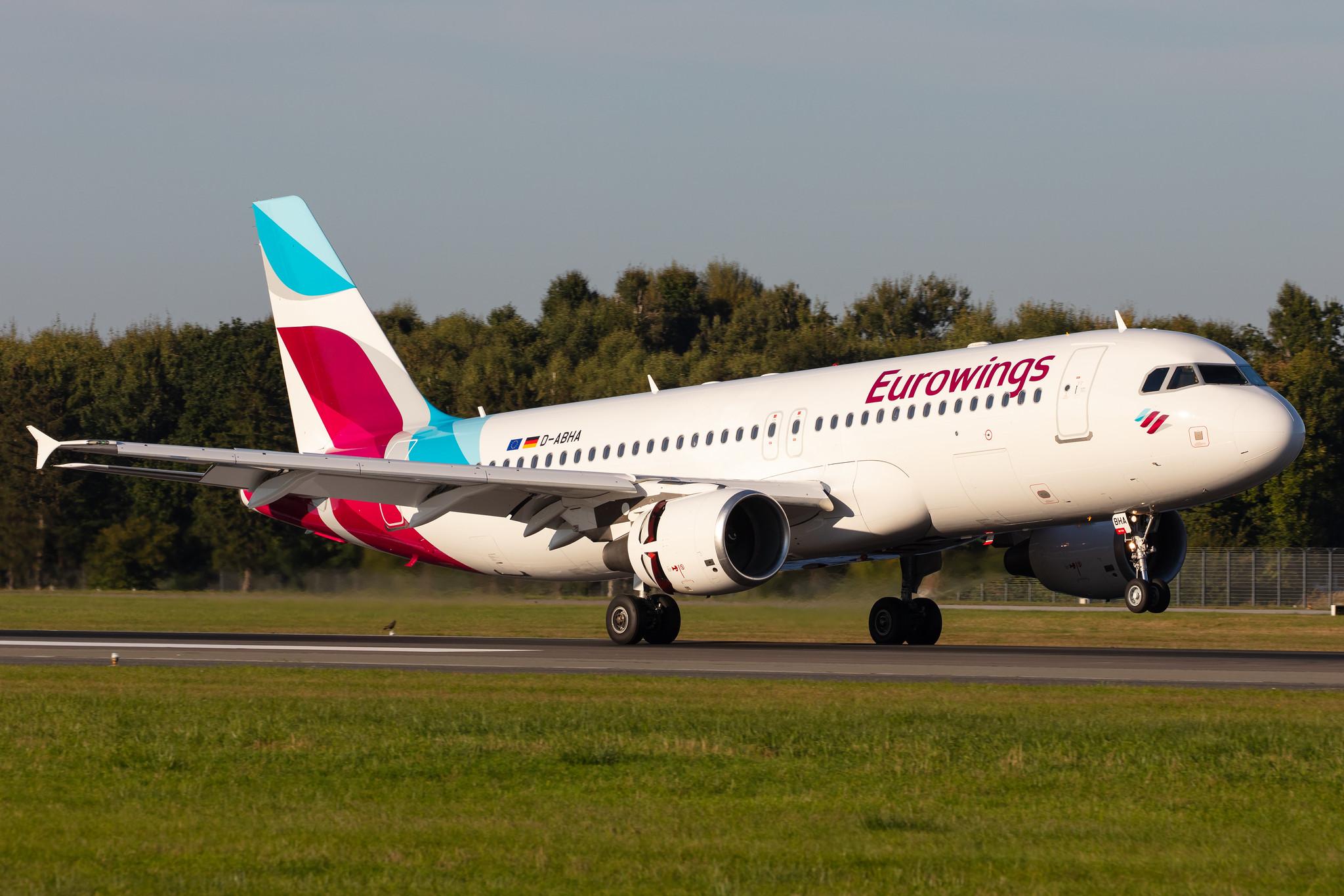 Hamburg Airport: Eurowings (EW / EWG) |  Airbus A320-214 A320 | D-ABHA | MSN 3540