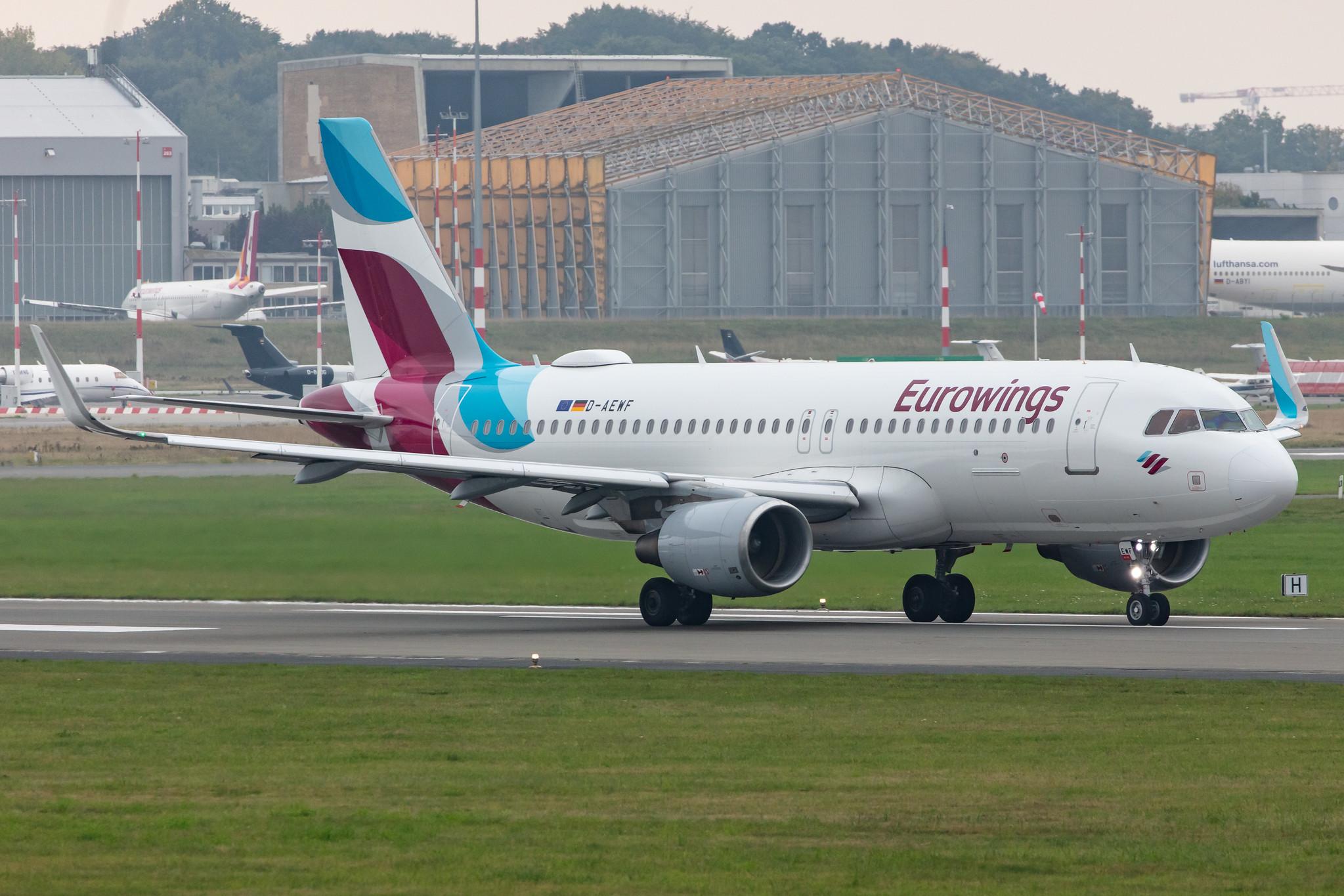 Hamburg Airport: Eurowings (EW / EWG) |  Airbus A320-214 A320 | D-AEWF | MSN 7087