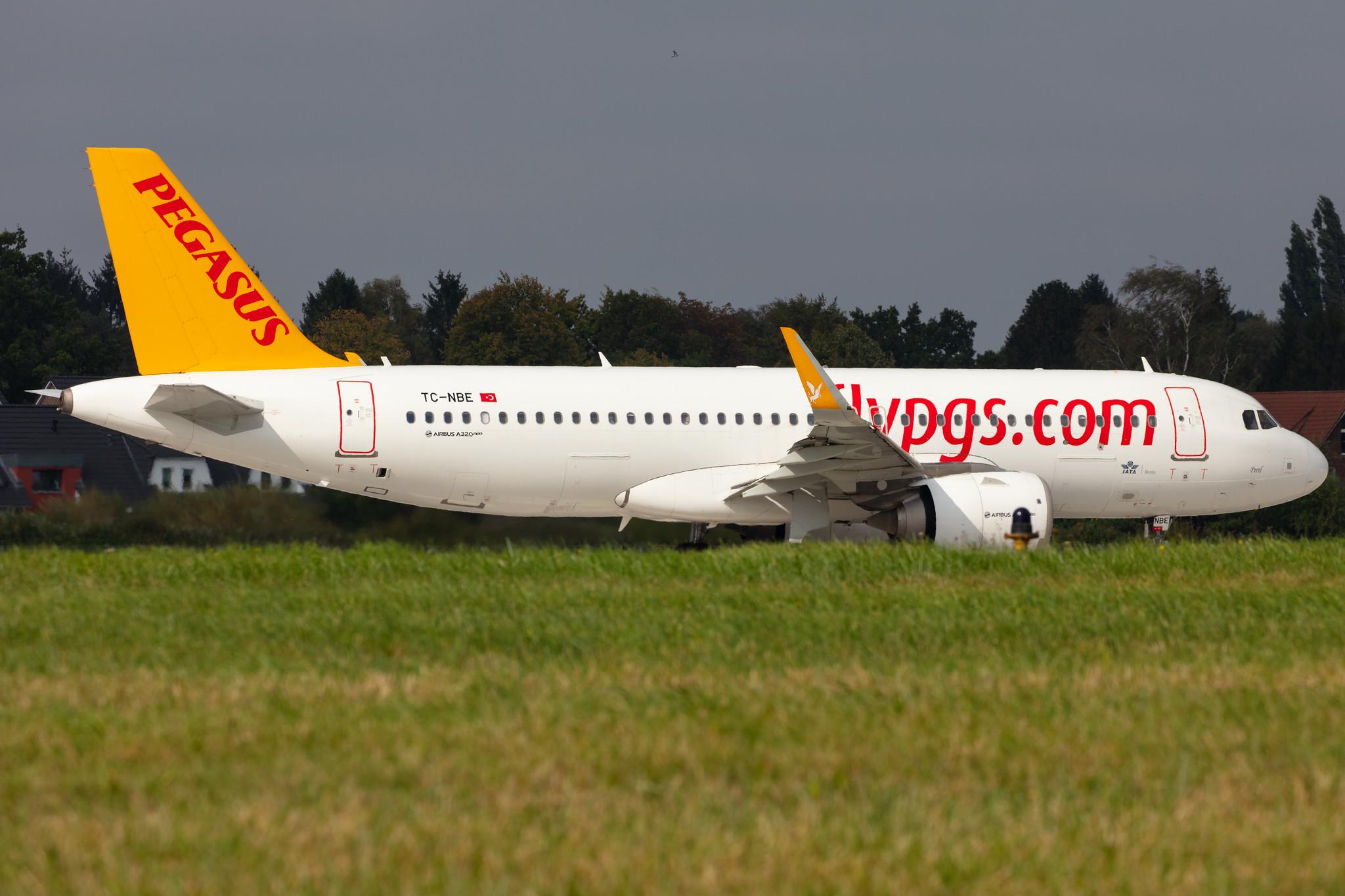 Hamburg Airport: Pegasus Airlines (PC / PGT) |  Airbus A320-251N A20N | TC-NBE | MSN 7380