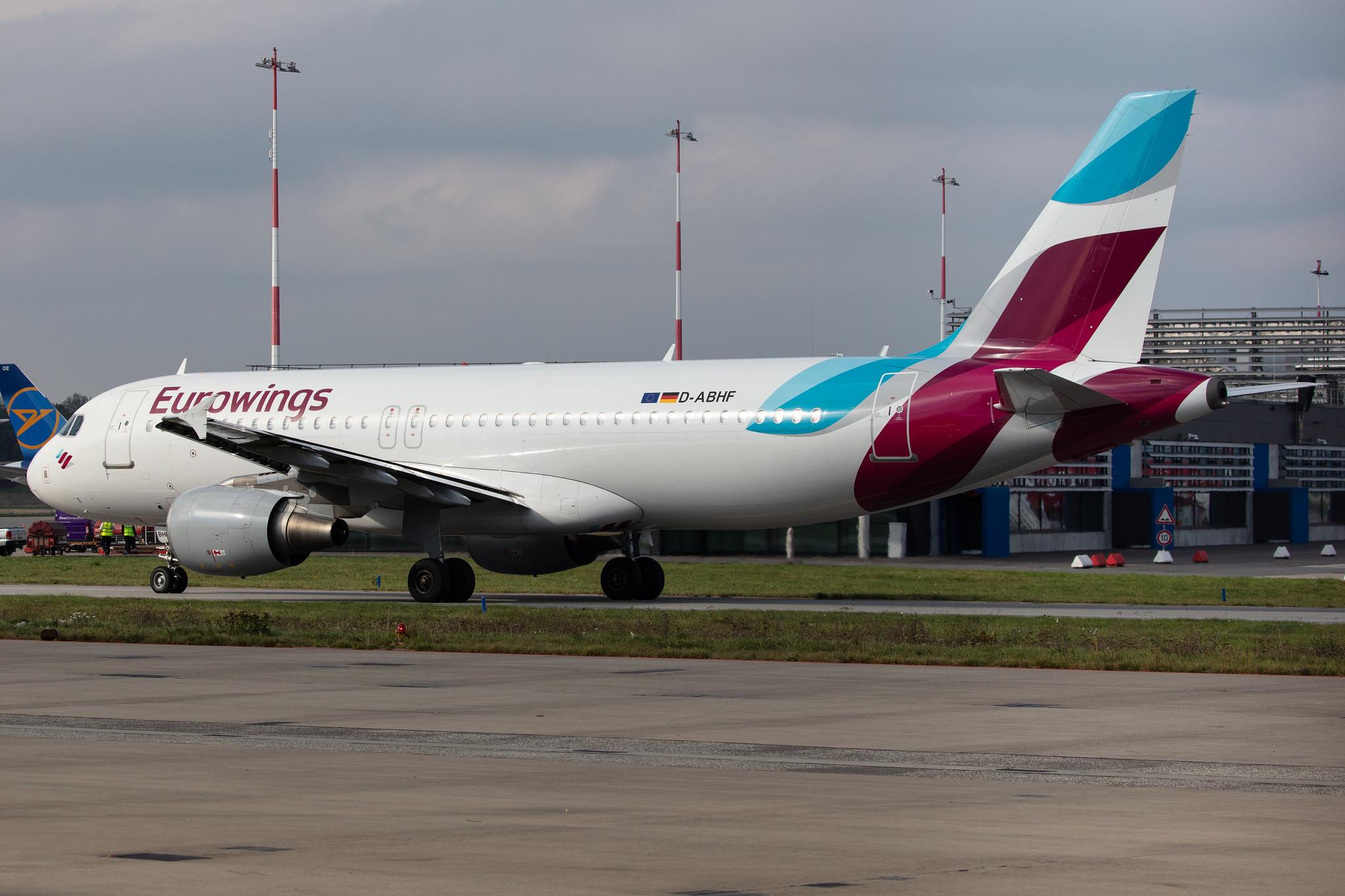 Hamburg Airport: Eurowings (EW / EWG) |  Airbus A320-214 A320 | D-ABHF | MSN 2749