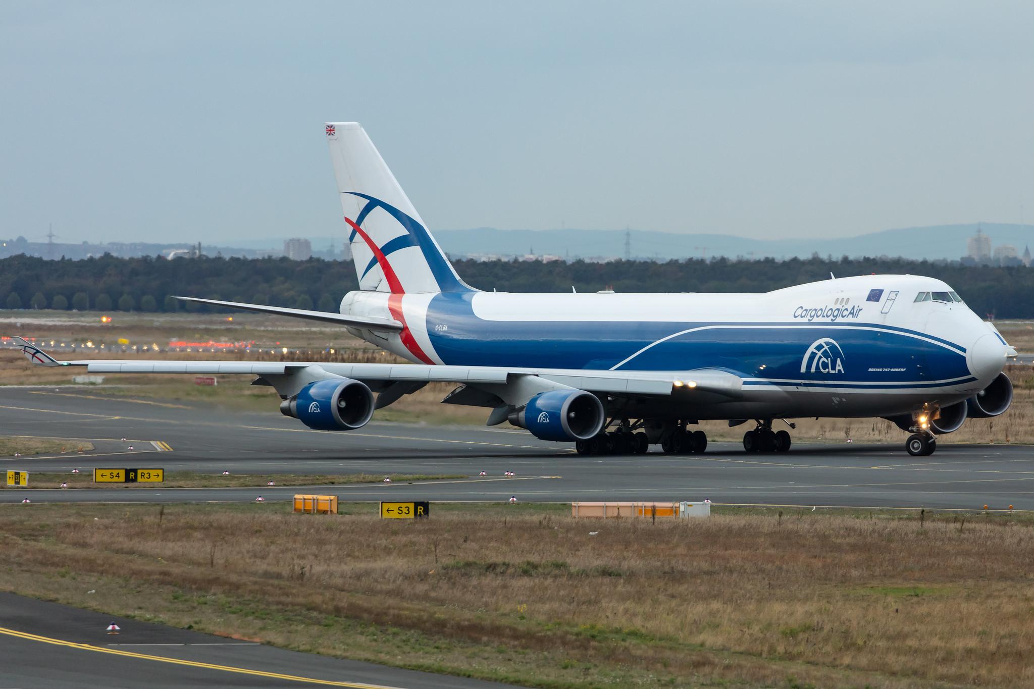 Frankfurt Airport: CargoLogicAir (P3 / CLU) |  Boeing 747-428F(ER) B744 | G-CLBA | MSN 32870