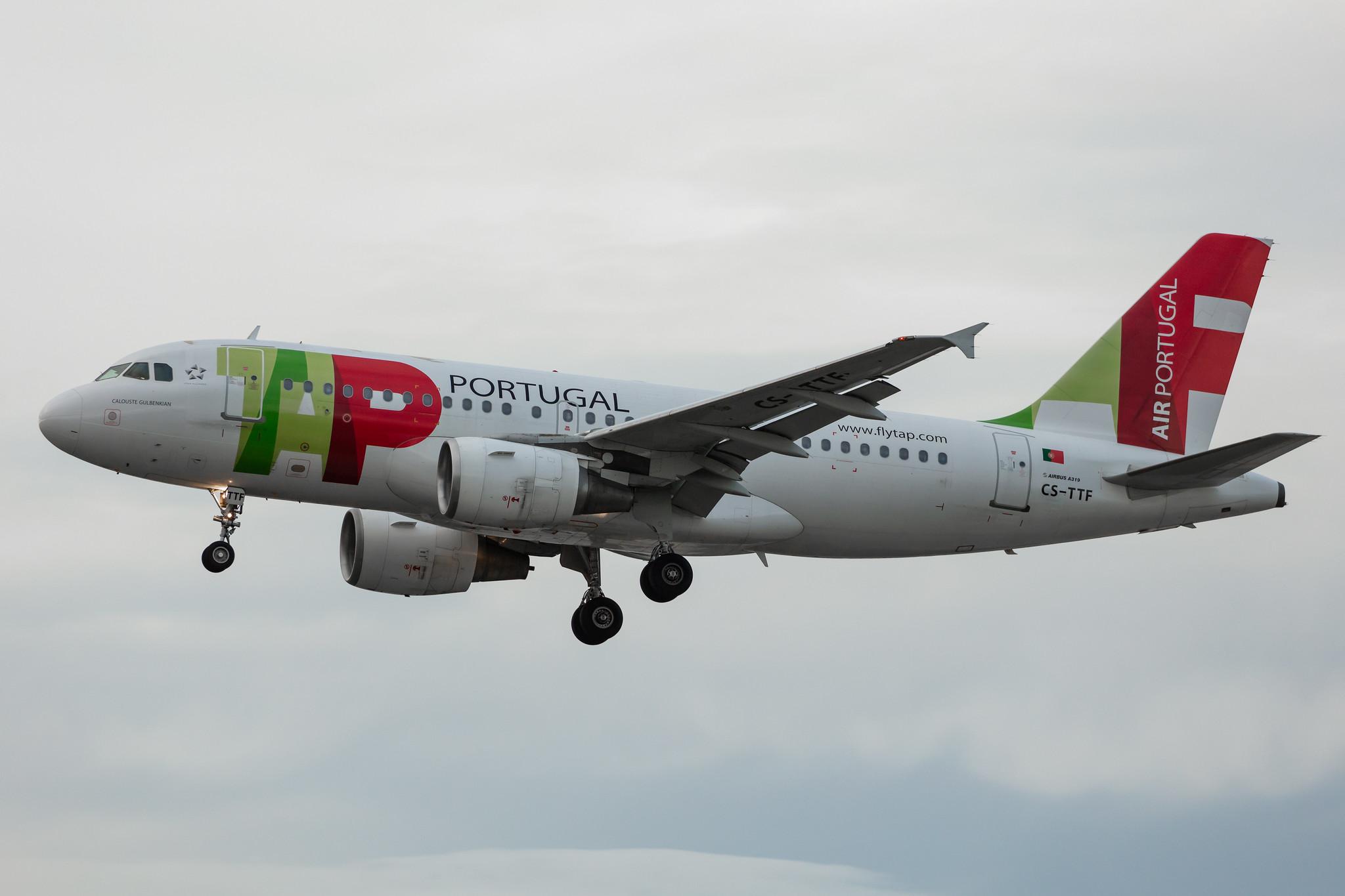 Frankfurt Airport: TAP Air Portugal (TP / TAP) |  Airbus A319-111 A319 | CS-TTF | MSN 0837