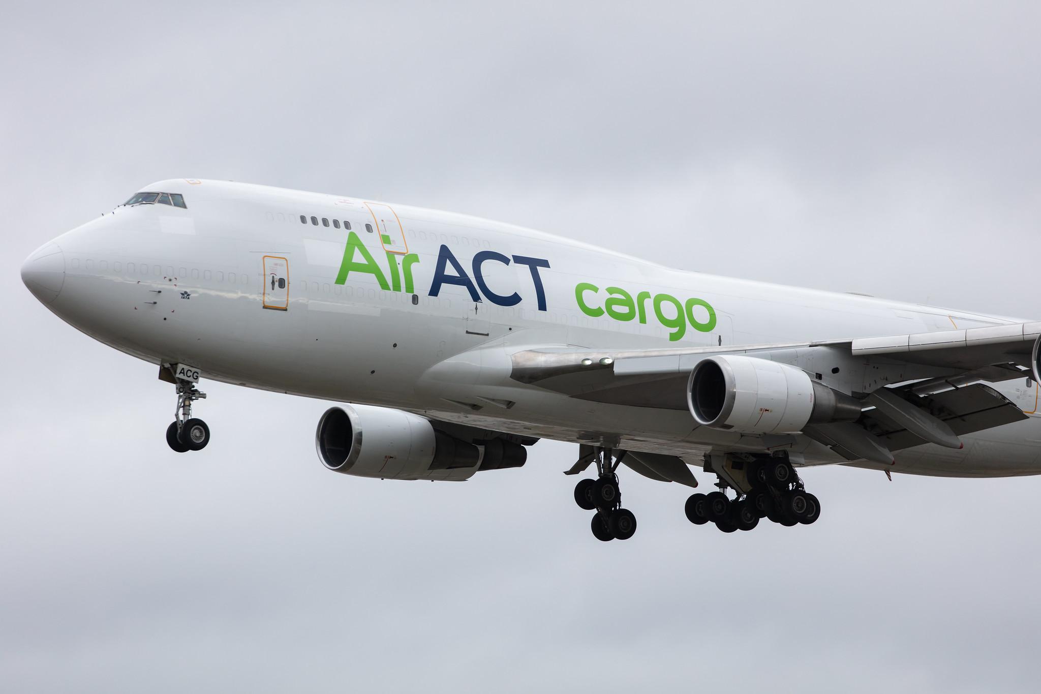 Frankfurt Airport: AirACT (9T / RUN) |  Boeing 747-481(BDSF) B744 | TC-ACG | MSN 25641