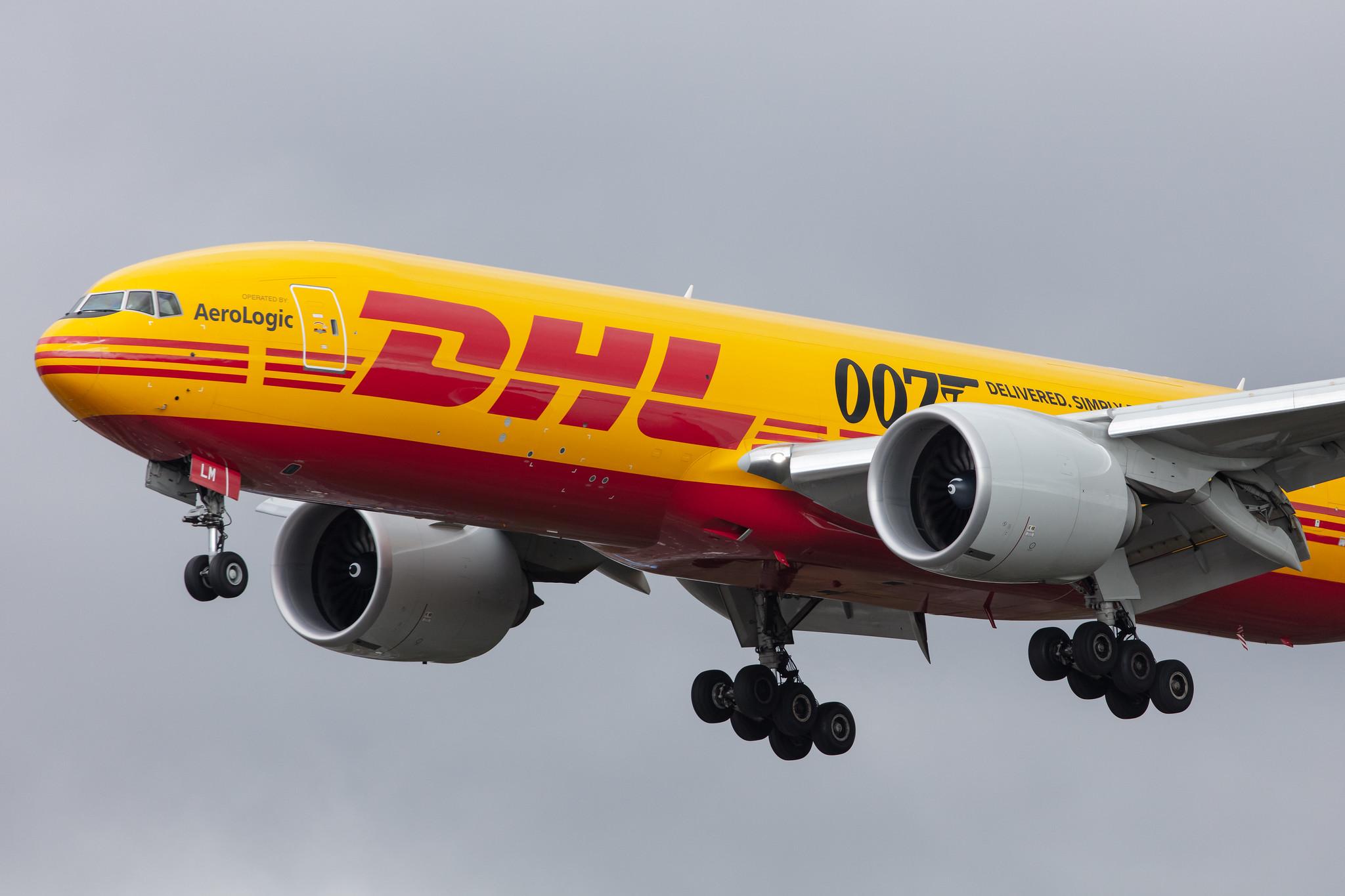 Frankfurt Airport: DHL (D0 / DHK) | Operator: AeroLogic |  Boeing 777-F B77L | D-AALM | MSN 66082