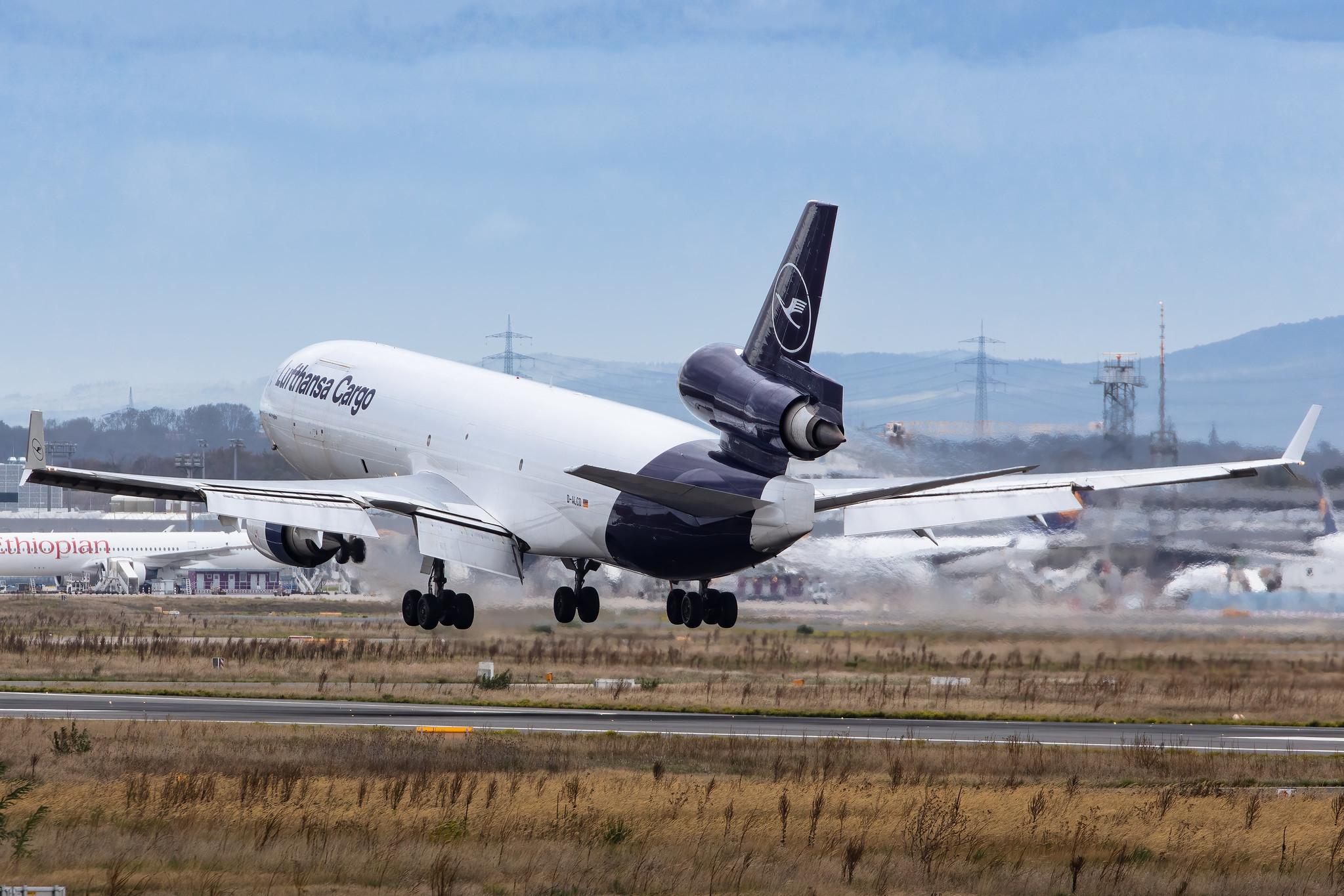 Frankfurt Airport: Lufthansa Cargo (/ GEC) |  McDonnell Douglas MD-11F MD11 | D-ALCD | MSN 48784