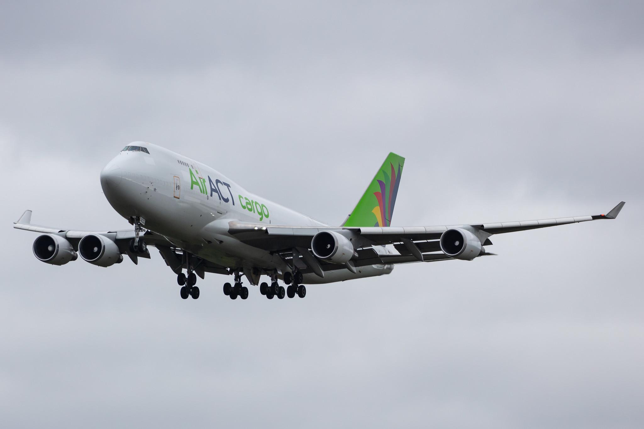 Frankfurt Airport: AirACT (9T / RUN) |  Boeing 747-481(BDSF) B744 | TC-ACG | MSN 25641