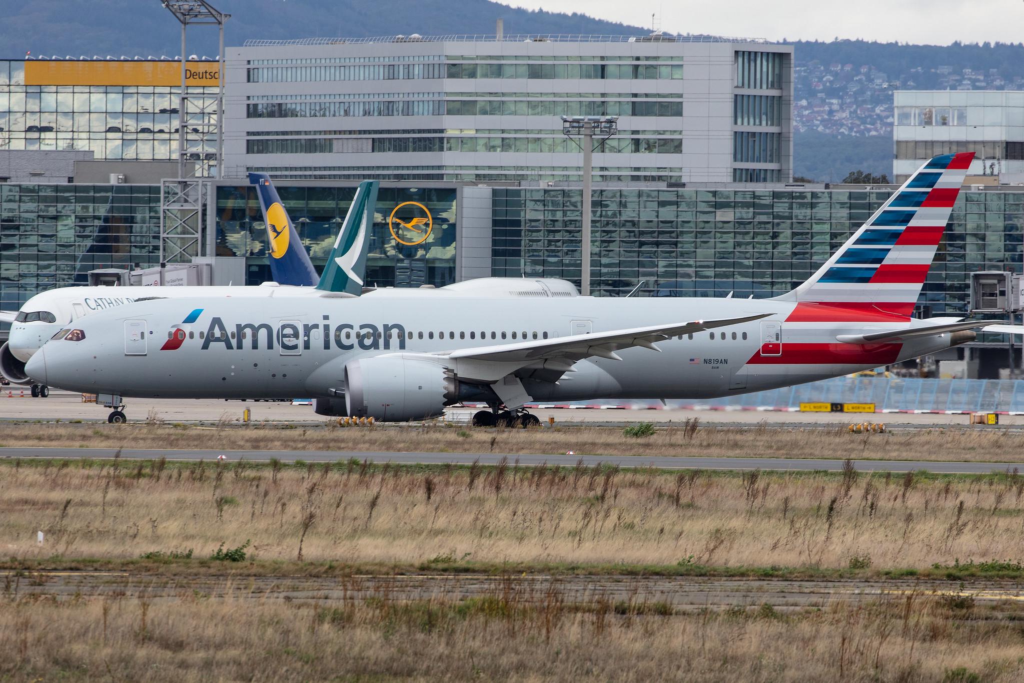 Frankfurt Airport: American Airlines (AA / AAL) |  Boeing 787-8 Dreamliner B788 | N819AN | MSN 40637