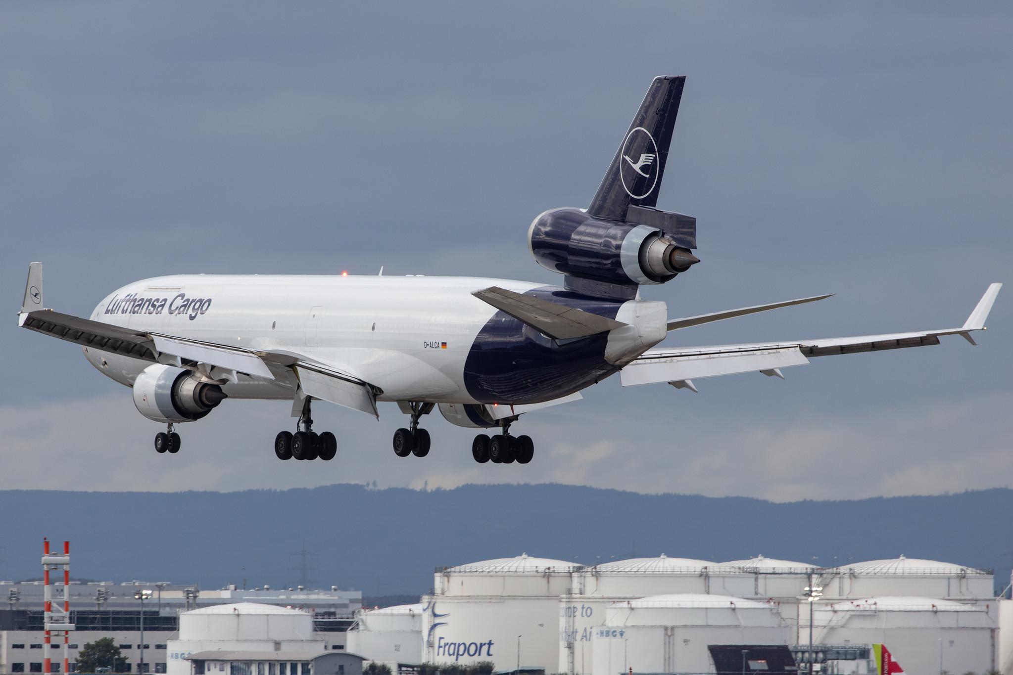 Frankfurt Airport: Lufthansa Cargo (/ GEC) |  McDonnell Douglas MD-11F MD11 | D-ALCA | MSN 48781