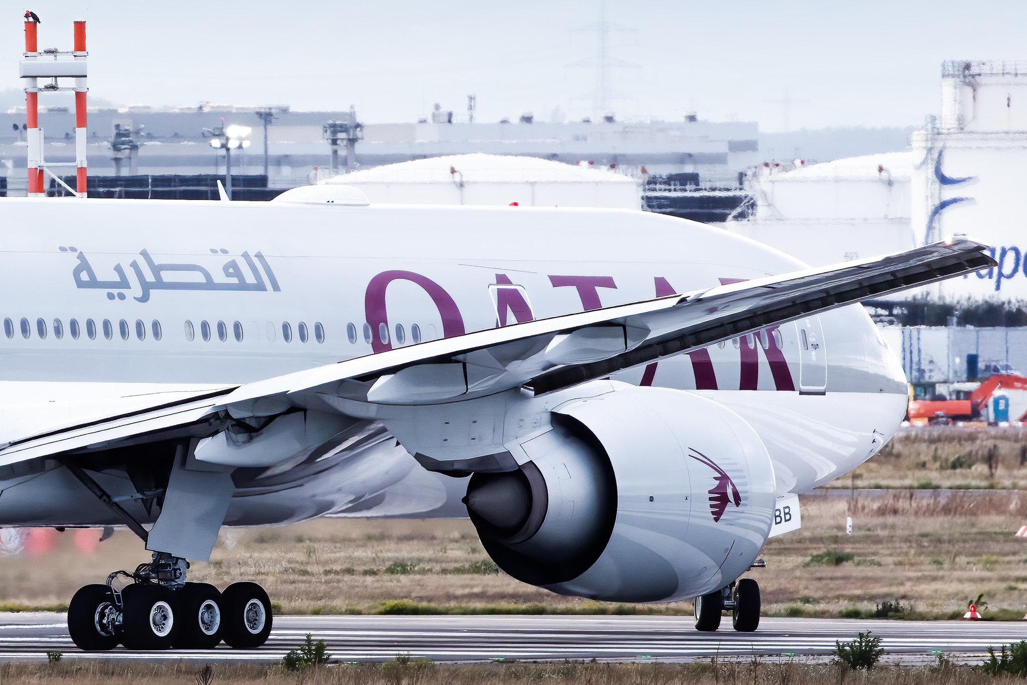 Frankfurt Airport: Qatar Airways (QR / QTR) |  Boeing 777-2DZ(LR) B77L | A7-BBB | MSN 36013