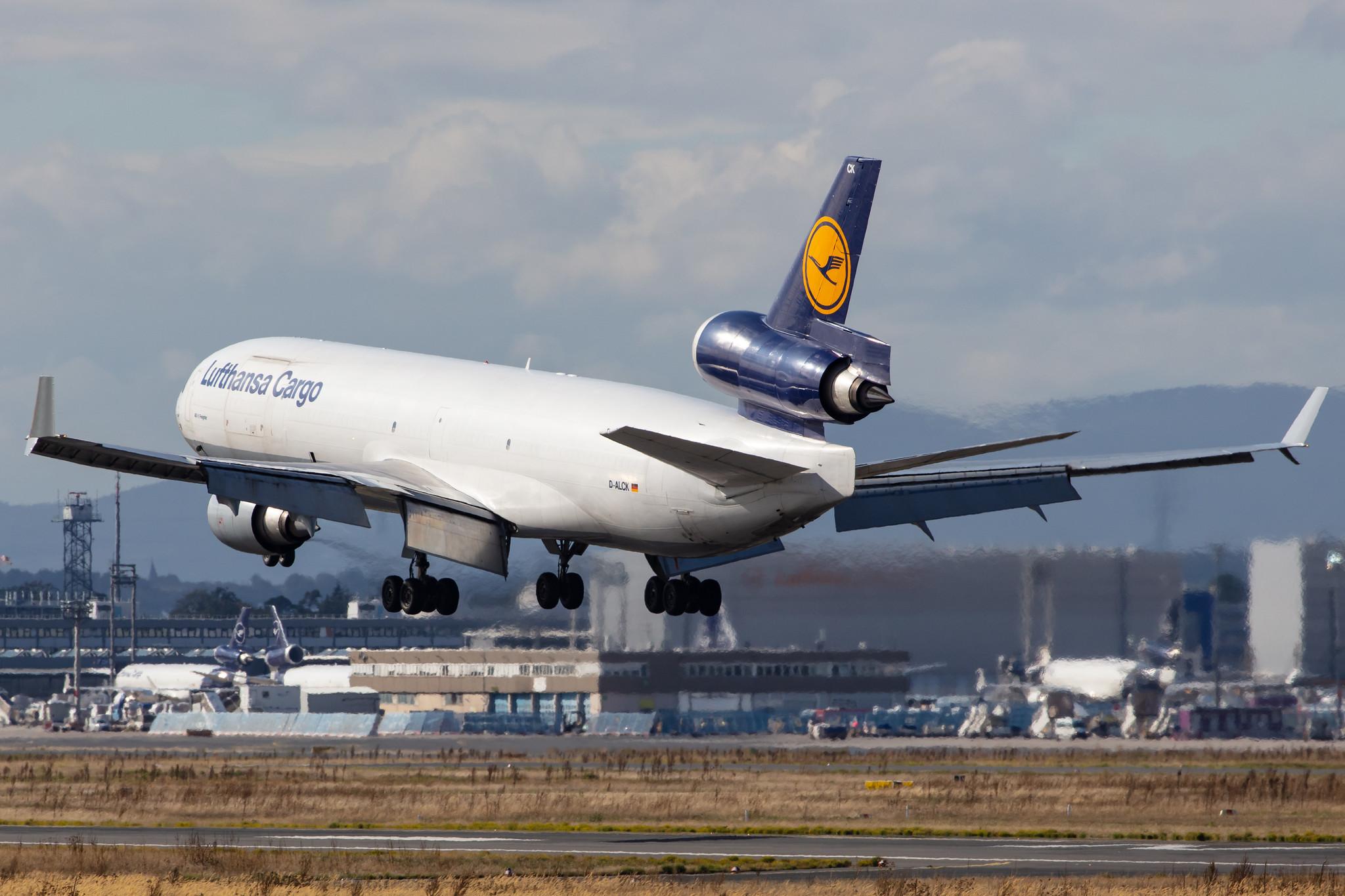 Frankfurt Airport: Lufthansa Cargo (/ GEC) |  McDonnell Douglas MD-11F MD11 | D-ALCK | MSN 48803