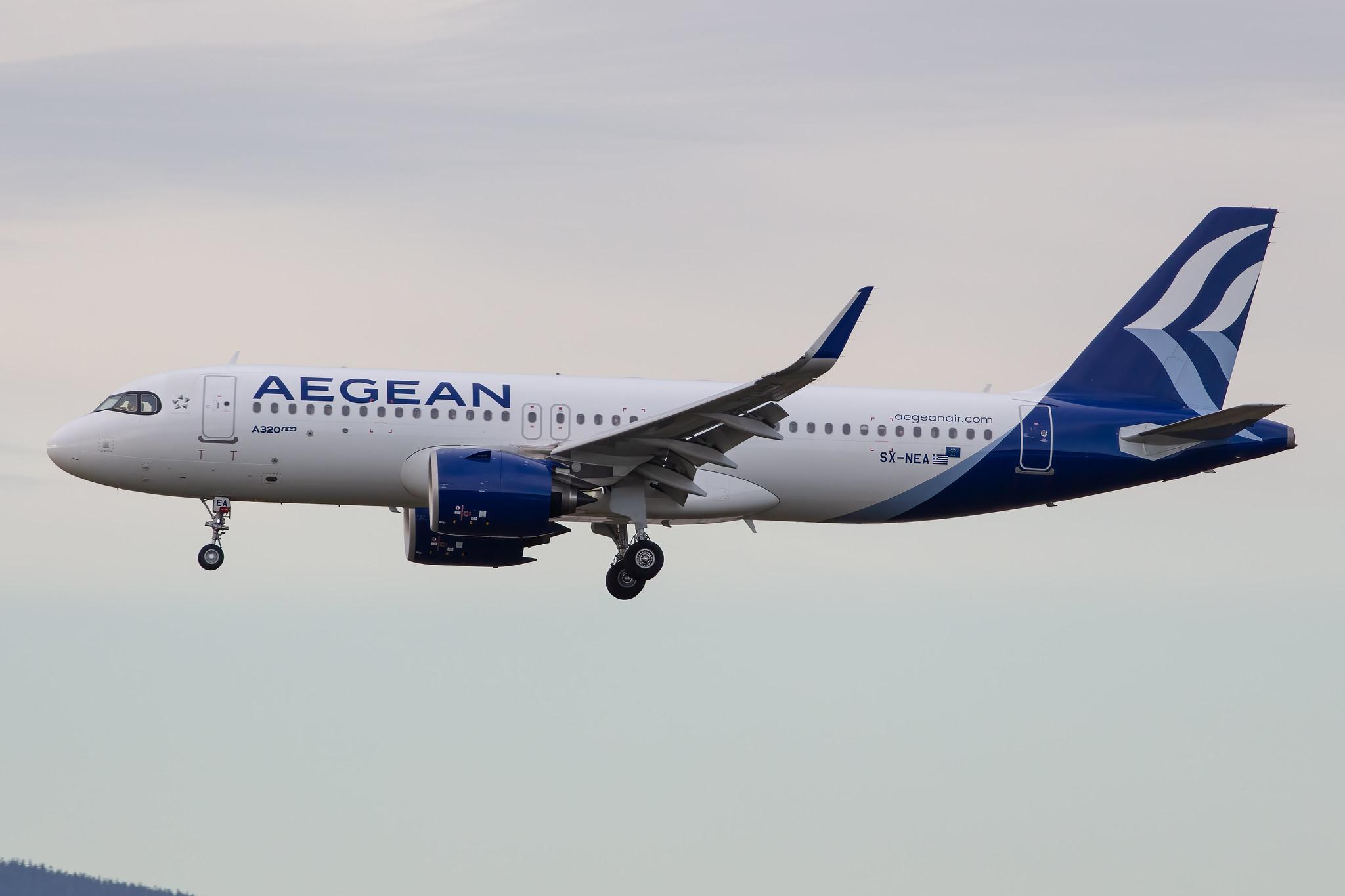 Frankfurt Airport: Aegean Airlines (A3 / AEE) |  Airbus A320-271N A20N | SX-NEA | MSN 9497