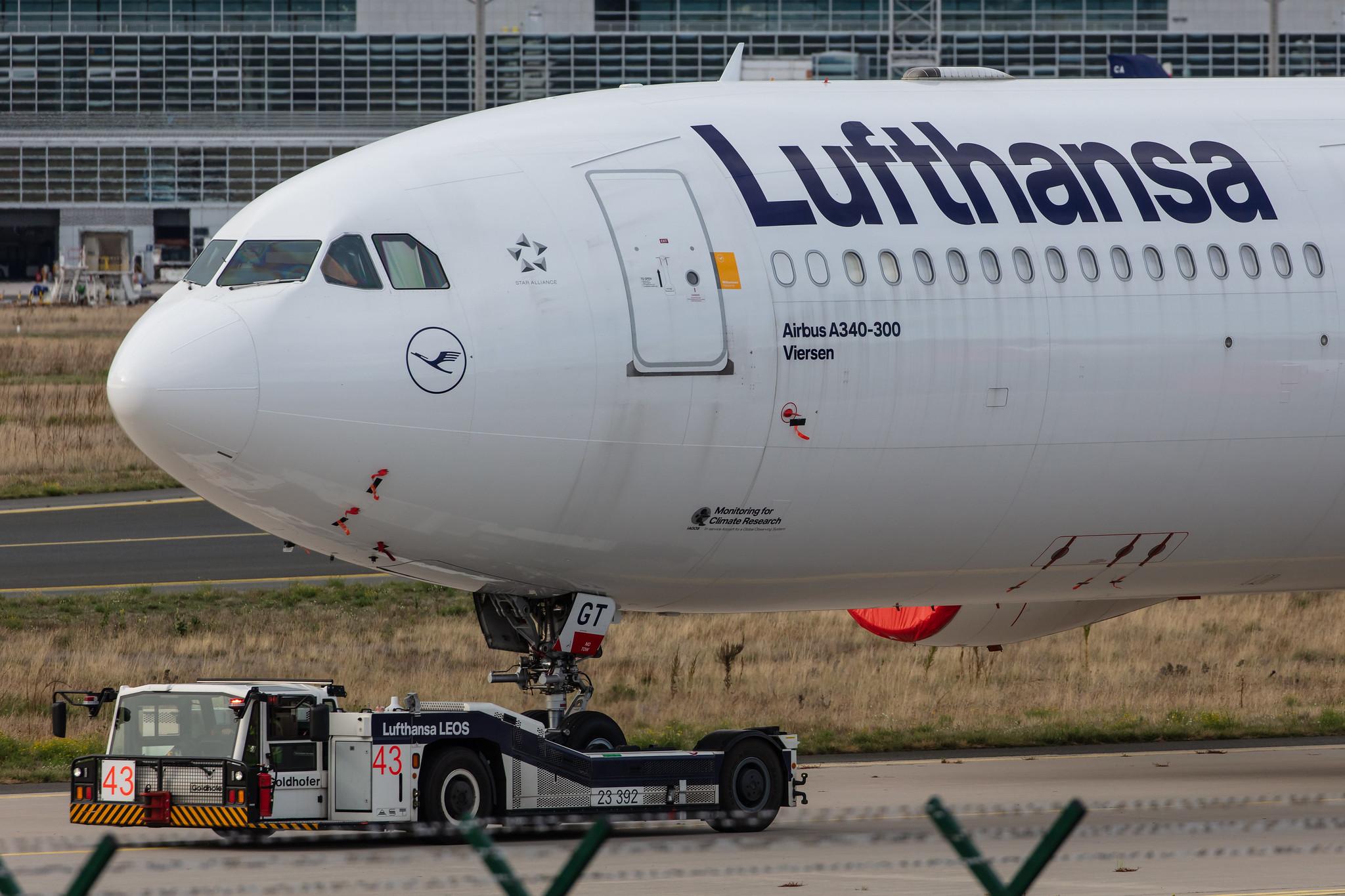 Frankfurt Airport: Lufthansa (LH / DLH) |  Airbus A340-313 A343 | D-AIGT | MSN 0304