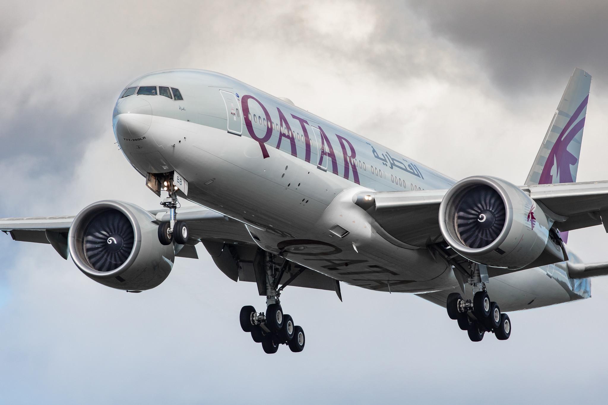 Frankfurt Airport: Qatar Airways (QR / QTR) |  Boeing 777-2DZ(LR) B77L | A7-BBB | MSN 36013