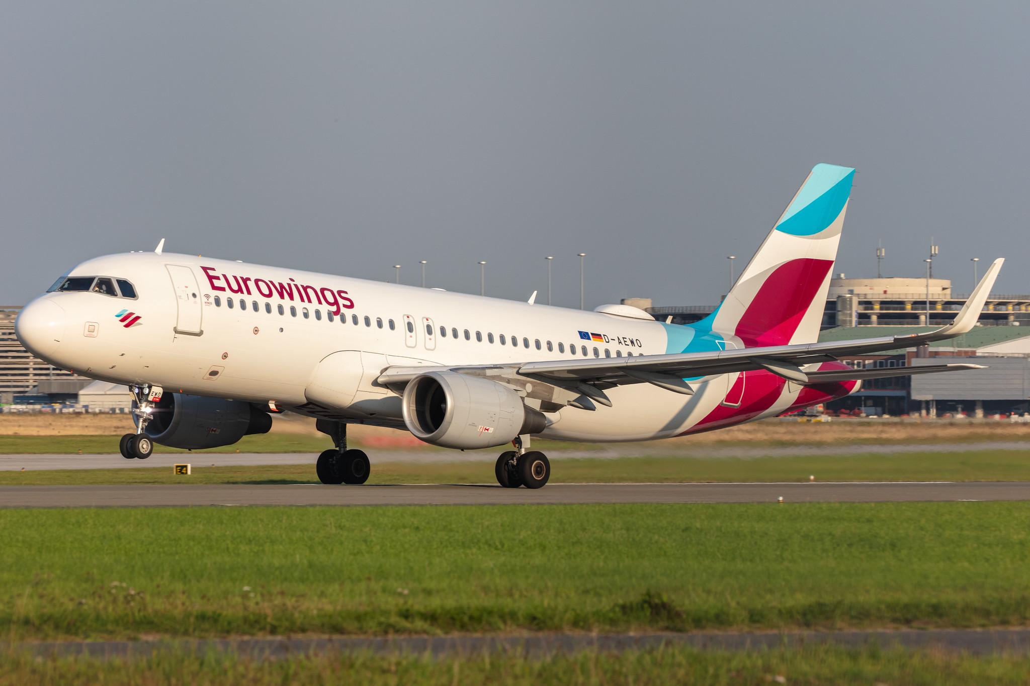 Hamburg Airport: Eurowings (EW / EWG) |  Airbus A320-214 A320 | D-AEWO | MSN 7394
