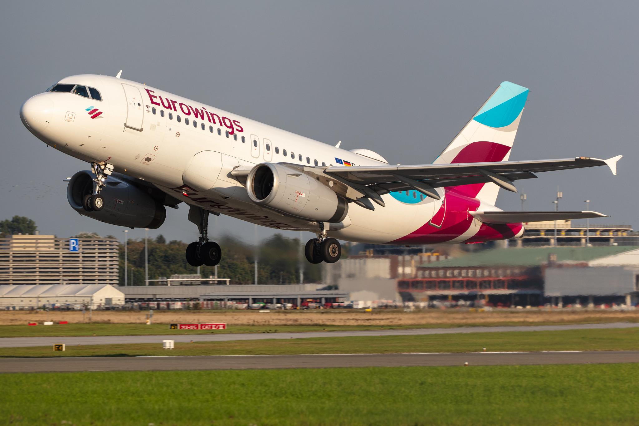 Hamburg Airport: Eurowings (EW / EWG) |  Airbus A319-132 A319 | D-AGWU | MSN 5457