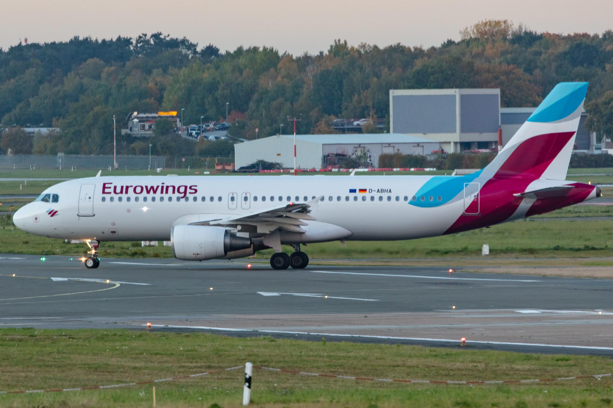 Hamburg Airport: Eurowings (EW / EWG) |  Airbus A320-214 A320 | D-ABHA | MSN 3540