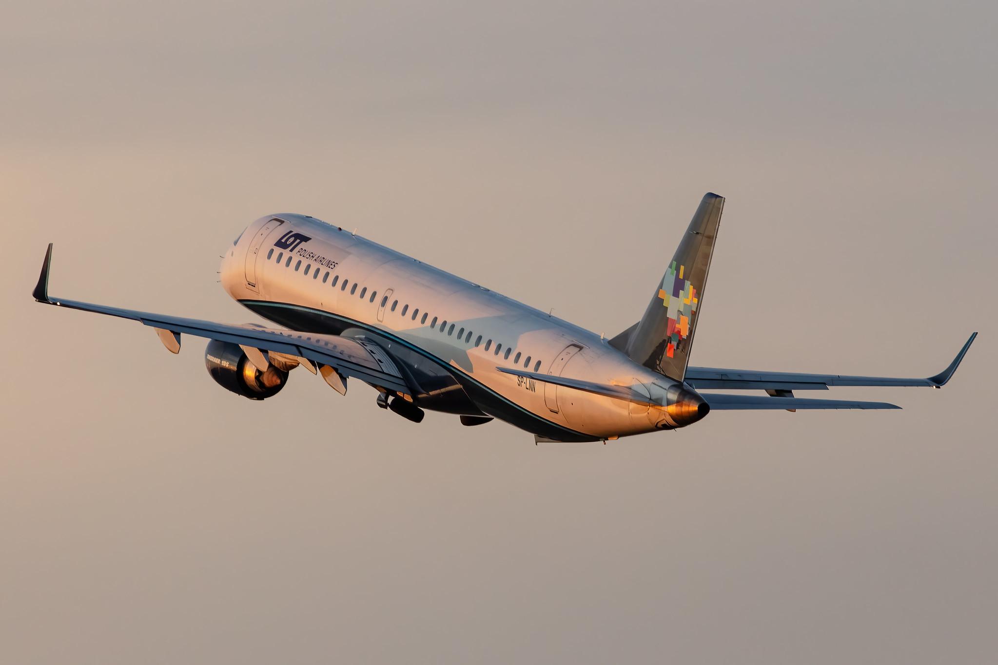 Hamburg Airport: LOT (LO / LOT) |  Embraer E195AR E195 | SP-LNN | MSN 19000413